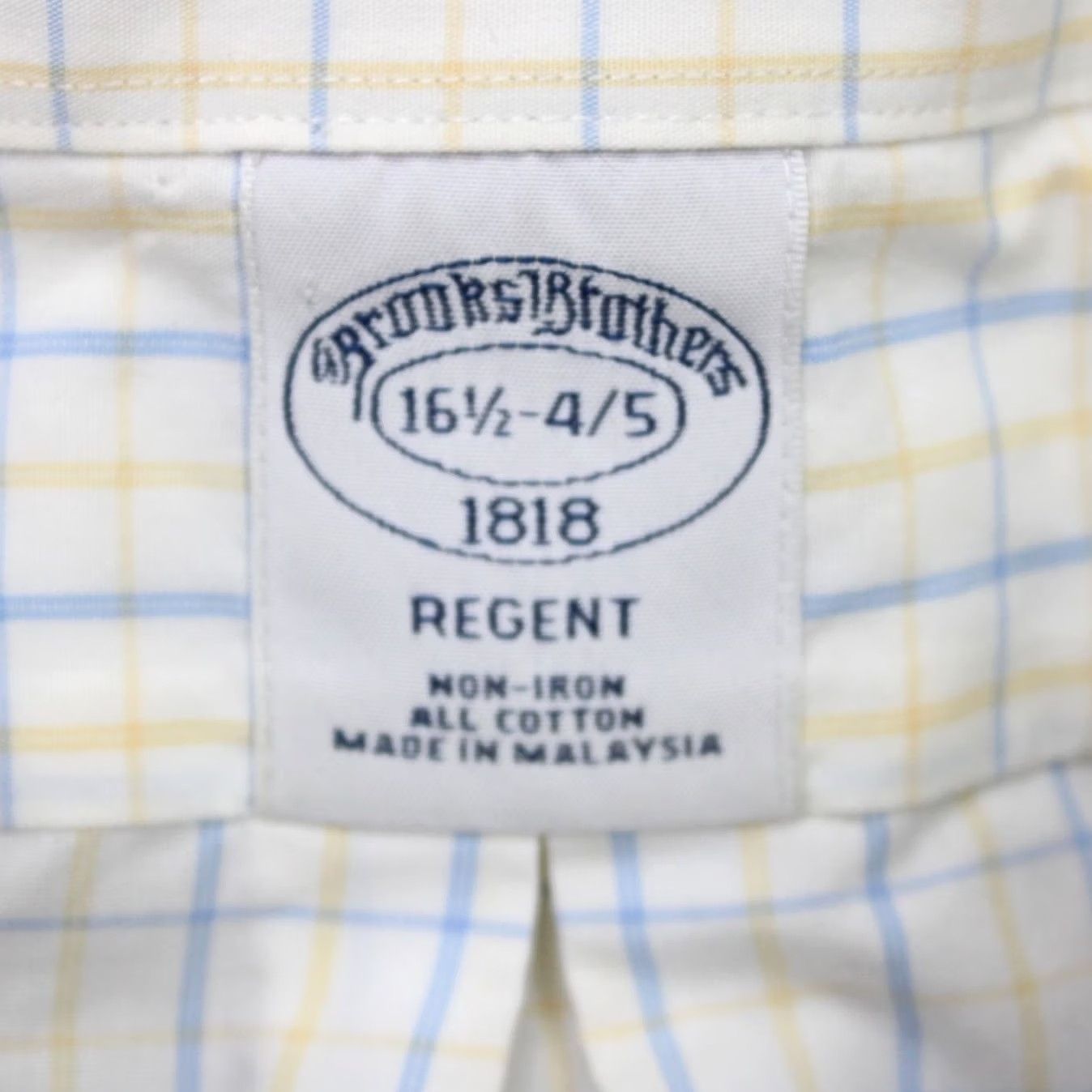 Brooks Brothers Brooks Brothers Shirt Mens 16 1/2 34/35 Yellow/Blue Regent Non-Iron Cotton L/S Striped Dress Shirt Mens Size US XL / EU 56 / 4 - 6 Thumbnail