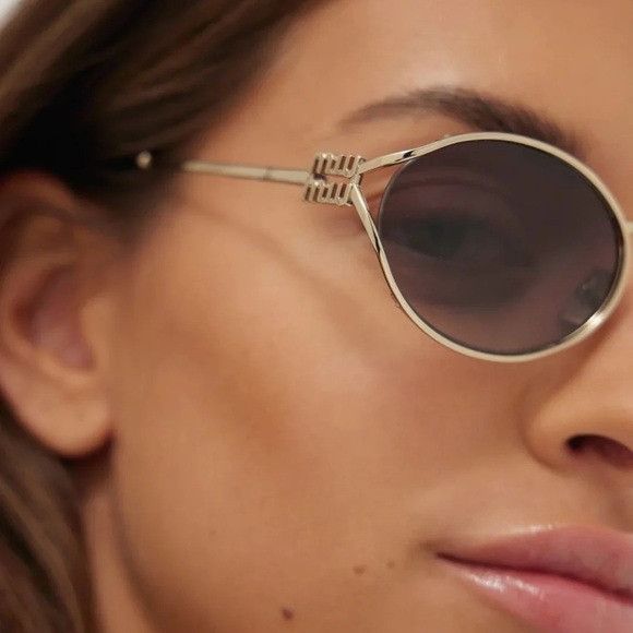 Miu Miu NEW MIU MIU SMU 52Y ZVN5D1 OVAL MU 52YS ZVN5D1 WOMEN SUNGLAS Size ONE SIZE - 7 Thumbnail