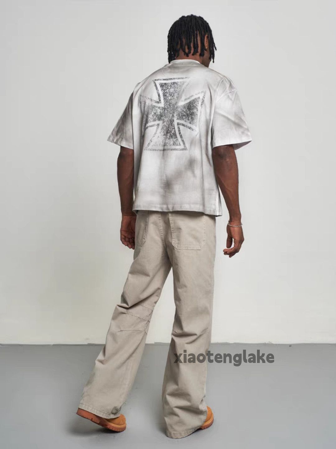 Vintage xtl utility loose baggy hiphop yuppie carpenter flared pants Size US 33 - 2 Thumbnail