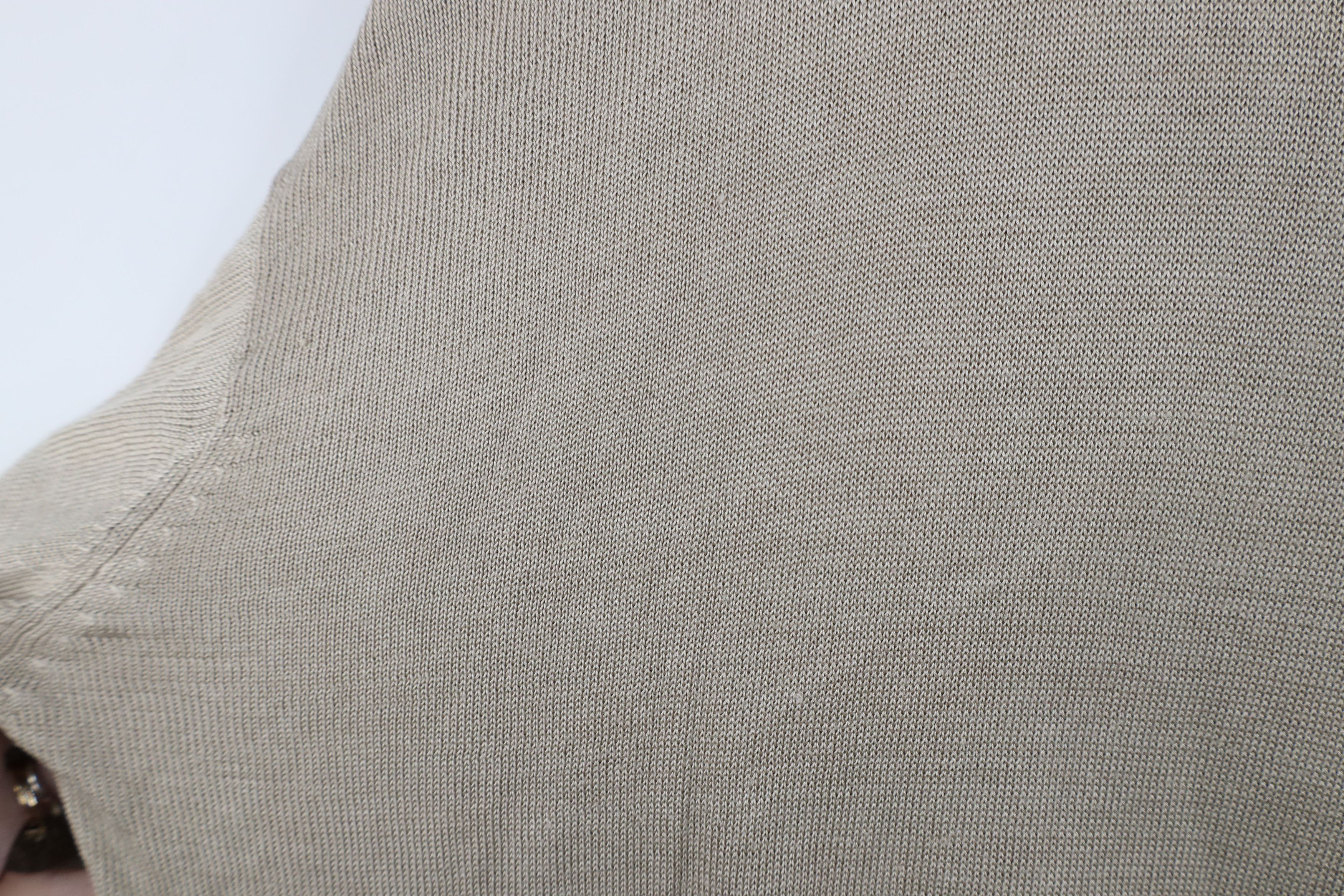 Gemelli Vintage 90s Genelli Lightweight Knit Crewneck Sweater Beige Size US XXL / EU 58 / 5 - 6 Thumbnail