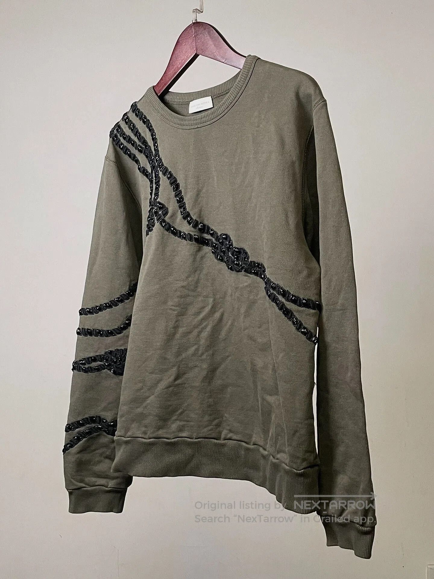 Dries Van Noten Dries Van Noten Beaded Embroidery Sweatshirt. Size M / US 6-8 / IT 42-44 - 3 Thumbnail