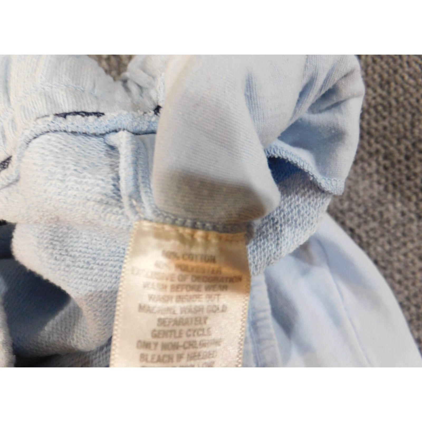 Vintage Crown & Ivy Sweatpants Women L Blue Knit Stretch Polyester Size 36" / US 14 / IT 50 - 5 Thumbnail