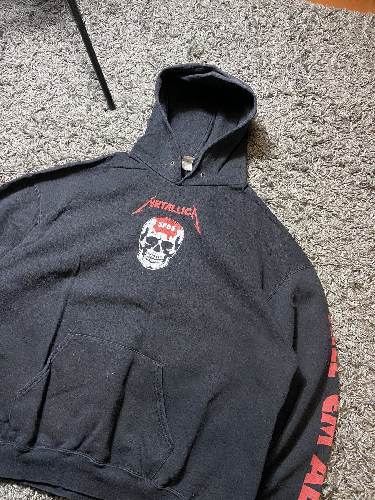 Band Tees × Metallica × Vintage METALLICA VINTAGE 00s BAND ROCK HOODIE CENTRE LOGO Size US XL / EU 56 / 4 - 2 Thumbnail
