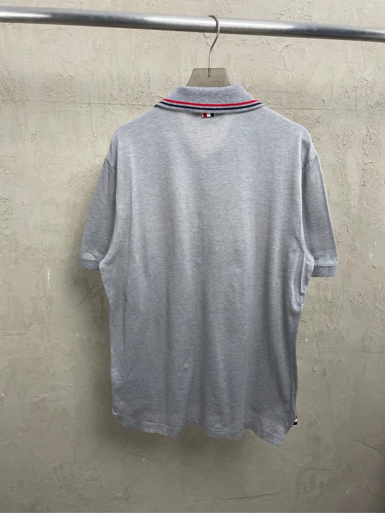 Thom Browne Thom browne Gray stripe Polo short sleeves 2504-Nextarrow Size US L / EU 52-54 / 3 - 2 Thumbnail