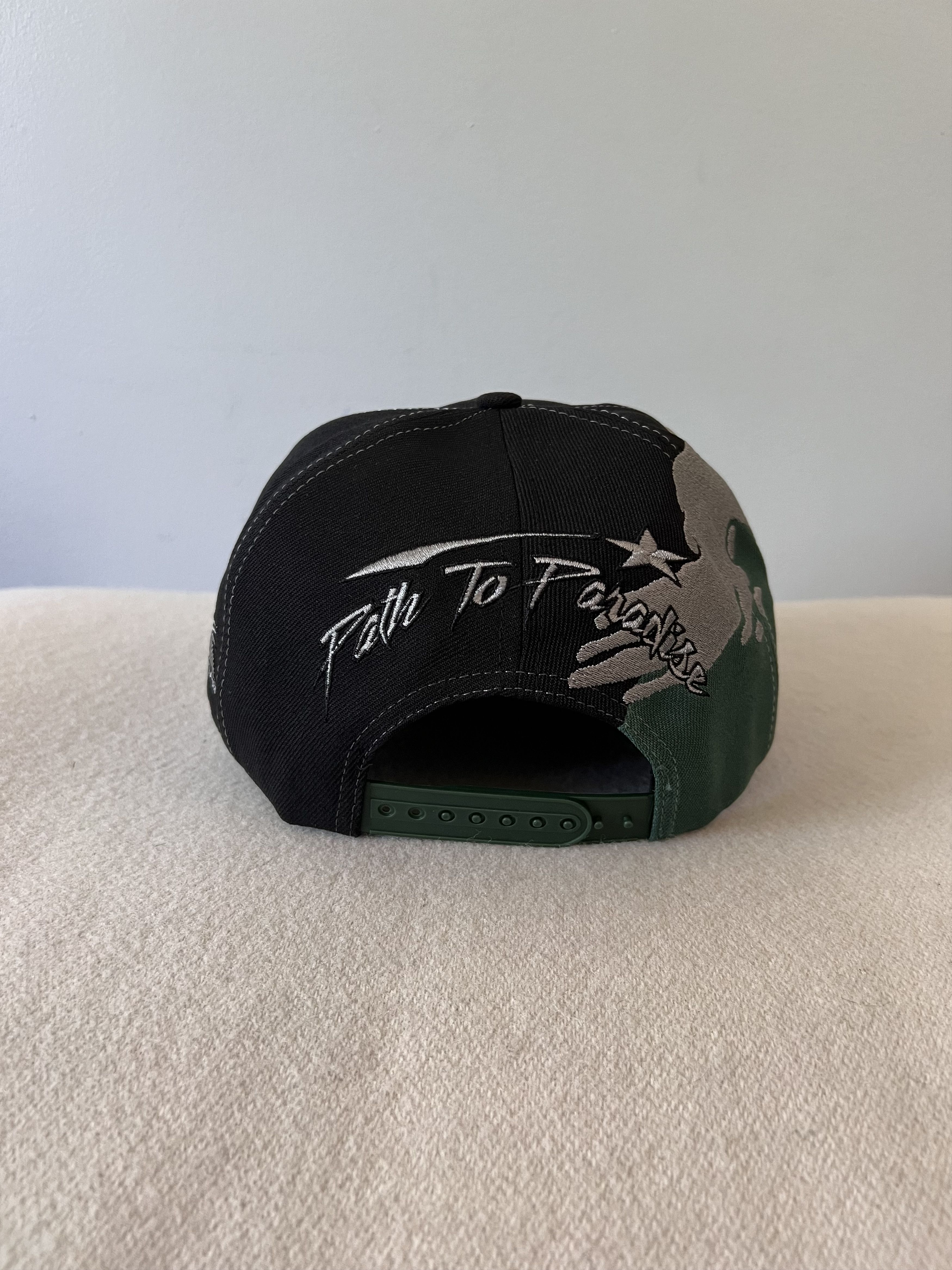 HELLSTAR Hellstar Paintbrush Snapback Hat in Black Green Size ONE SIZE - 4 Thumbnail