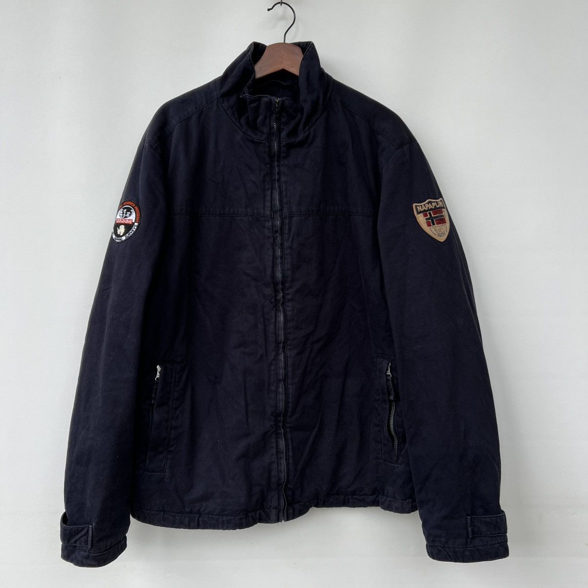 Napapijri × Vintage Vintage 90s Y2K Napapijri Geographic Jacket - XL Size US XL / EU 56 / 4 - 1 Thumbnail