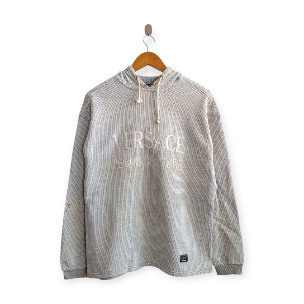 Versace vintage versace jeans counture embroidered logo hoodie Size US XL / EU 56 / 4 - 1 Thumbnail