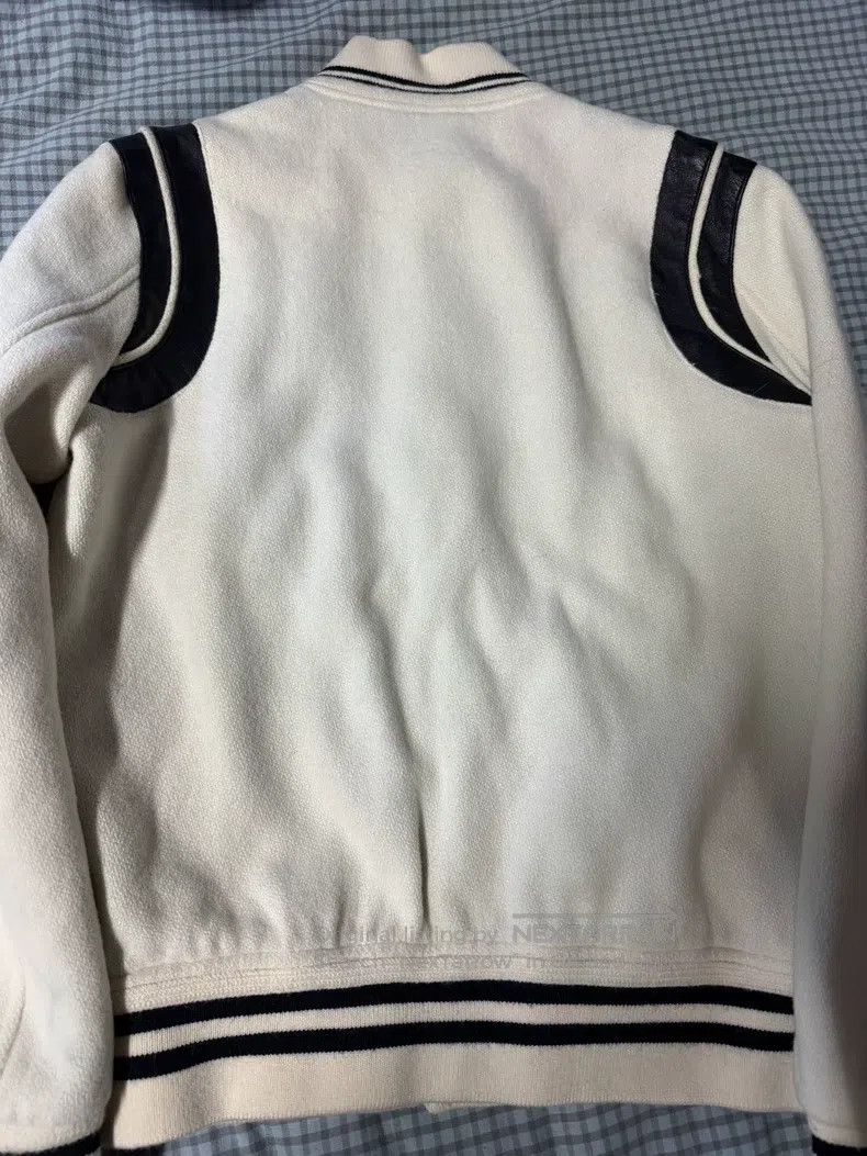 Saint Laurent Paris Saint Laurent Paris White wool blend baseball jacket Size US S / EU 44-46 / 1 - 2 Thumbnail