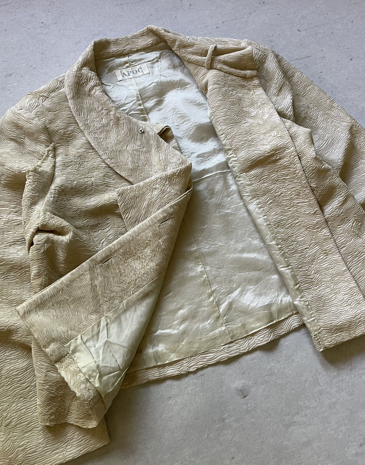 Issey Miyake APOC BY ISSEY MIYAKE PLEATED WOMEN'S JACKET Size M / US 6-8 / IT 42-44 - 8 Thumbnail