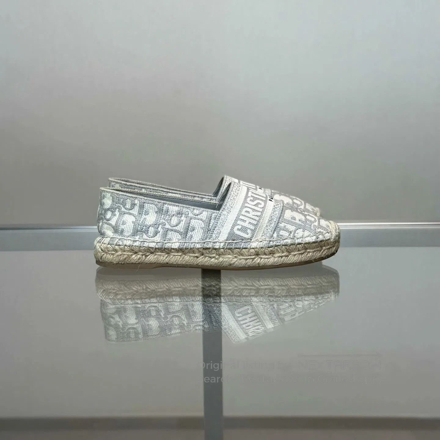 Dior Dior Gray Monogram Fisherman Shoes. Size US 4 / IT 34 - 3 Thumbnail