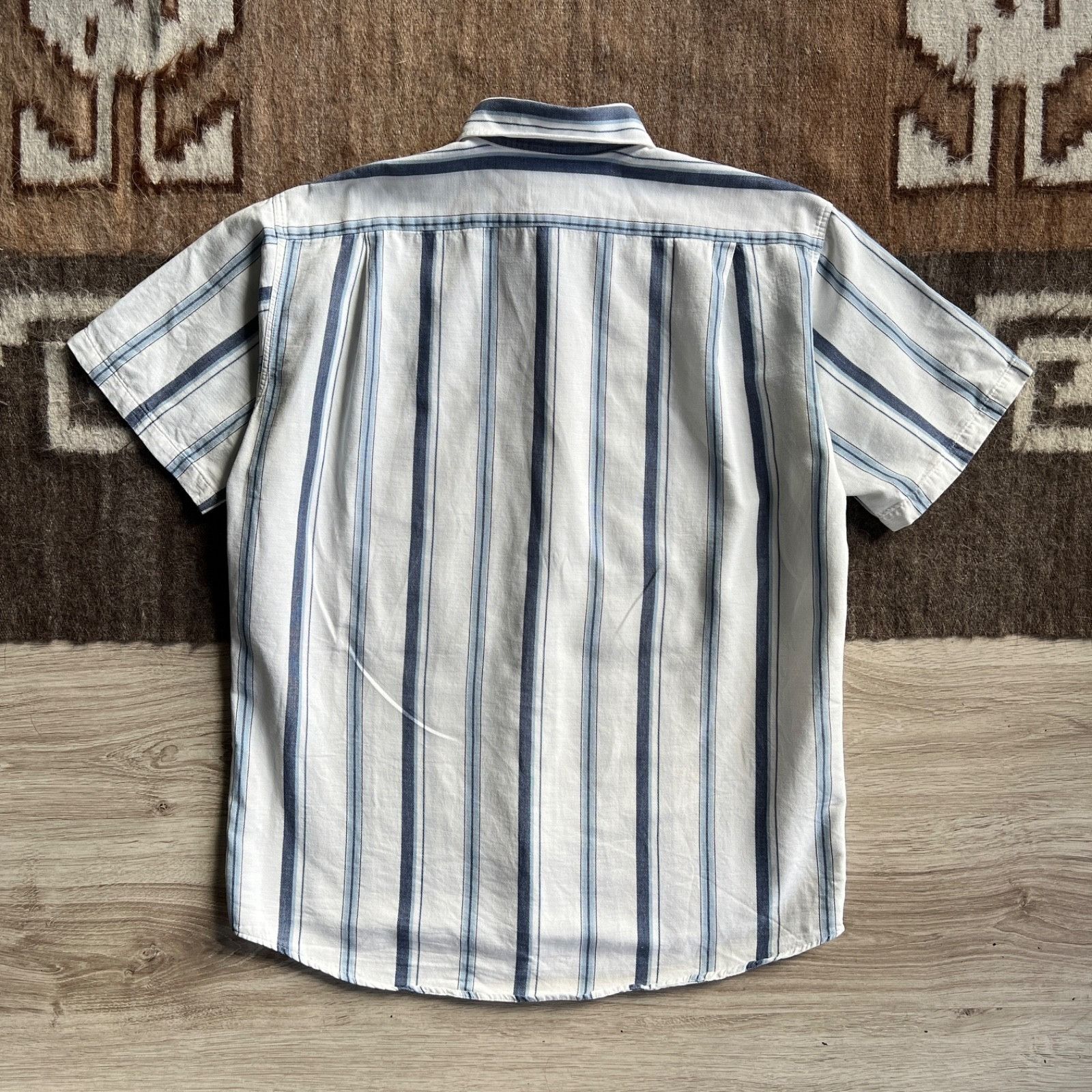 Lacoste Lacoste Vintage Cotton Striped Short Sleeve Shirt 9476AC Size US M / EU 48-50 / 2 - 6 Thumbnail