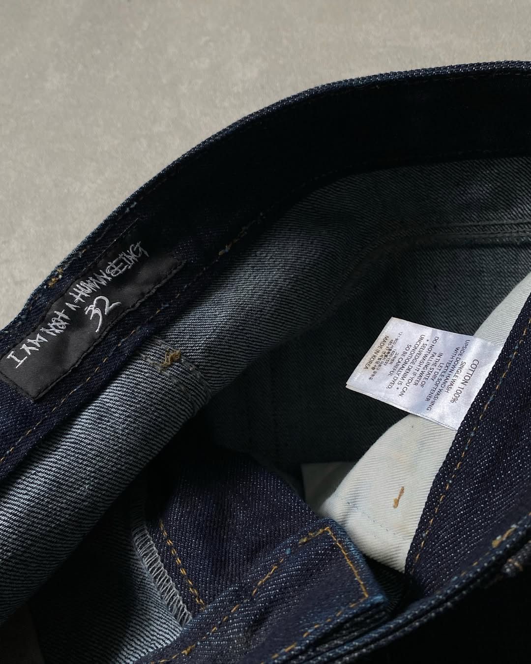 I Am Not A Human Being I Am Not Human Being Graphic Selvedge Pants Size US 32 / EU 48 - 7 Thumbnail