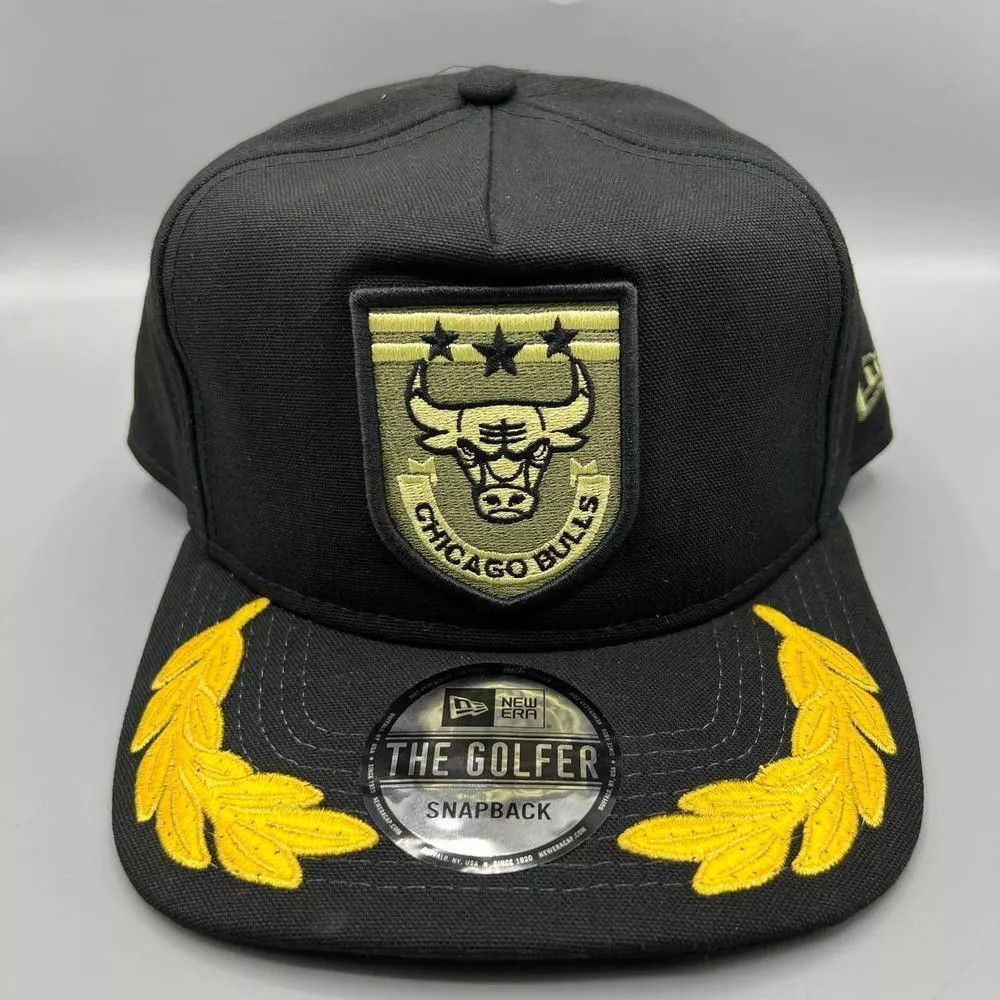 New Era Chicago Bulls Hat Men Military Patch The Golfer Snap Back Size ONE SIZE - 1 Thumbnail