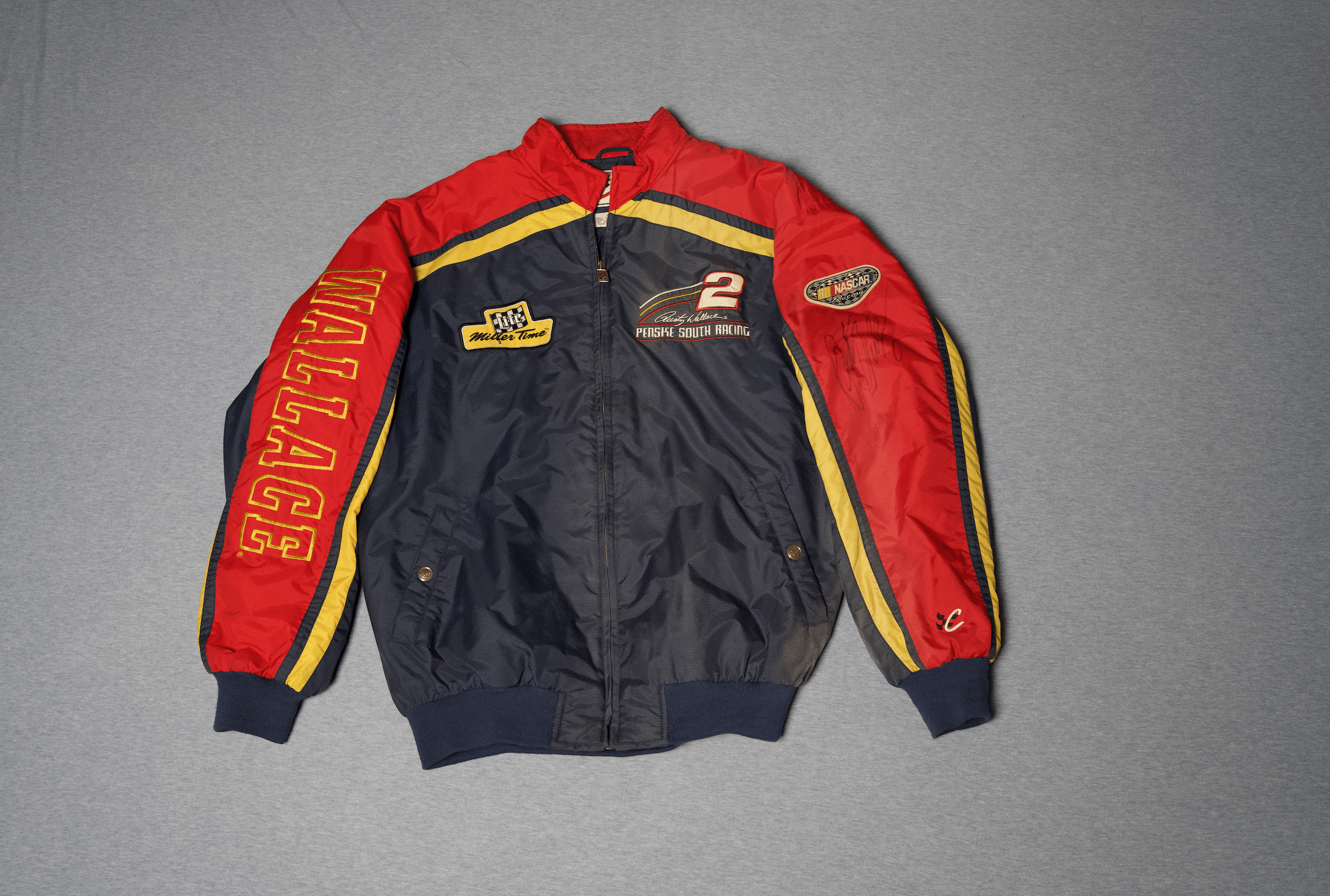 NASCAR Rare Rusty Wallace Miller Time Racing NASCAR Jacket Size US L / EU 52-54 / 3 - 1 Thumbnail