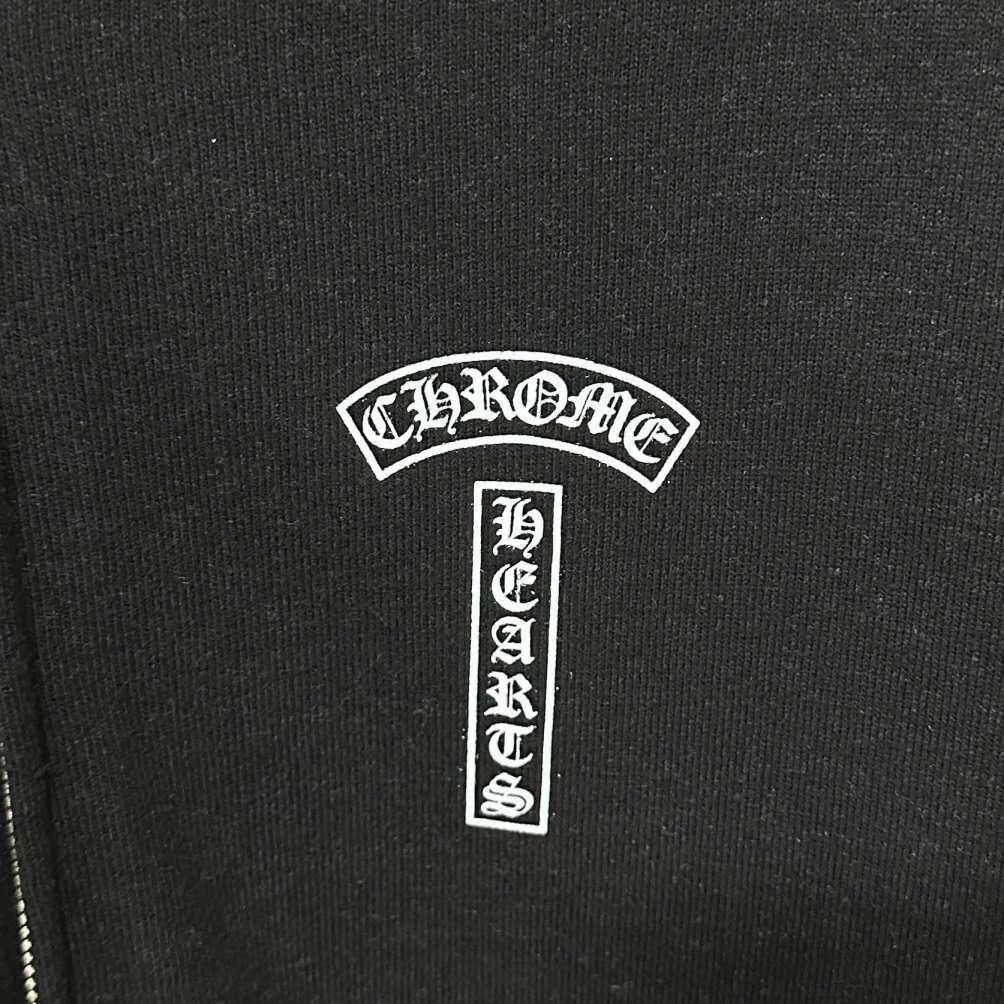 Chrome Hearts Chrome Hearts Black Big Cross Silver Zipper Vines Hoodie M Size M / US 6-8 / IT 42-44 - 4 Thumbnail
