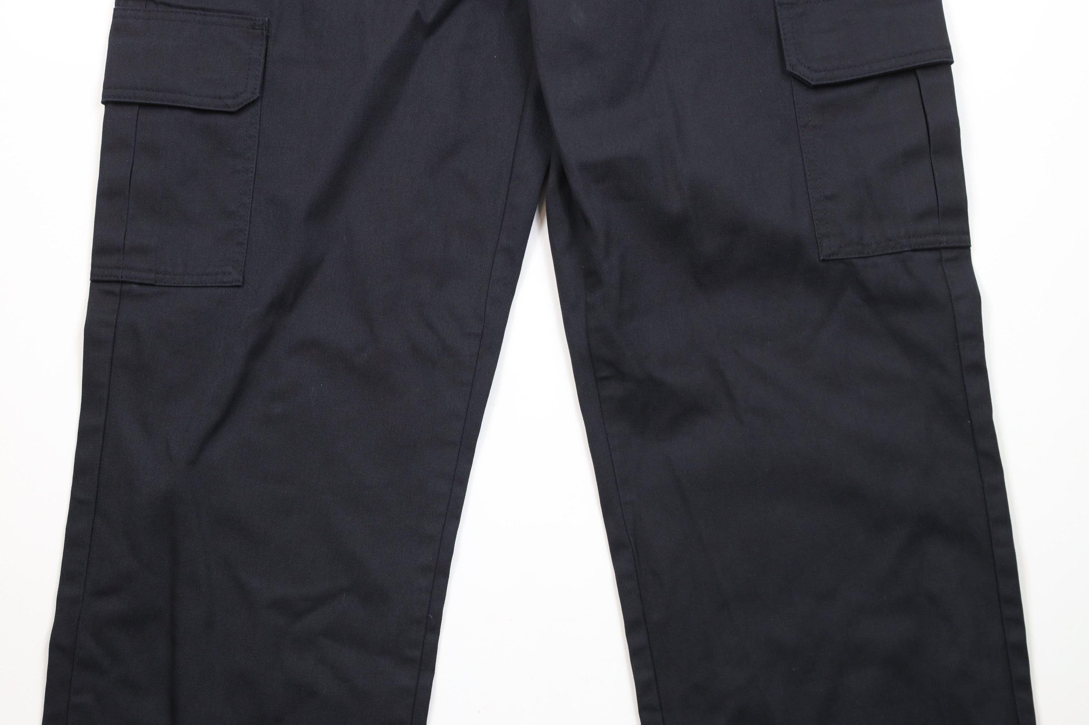 Dickies × Vintage Vintage Y2K Dickies Straight Wide Leg Cargo Pants Black Size US 36 / EU 52 - 3 Thumbnail
