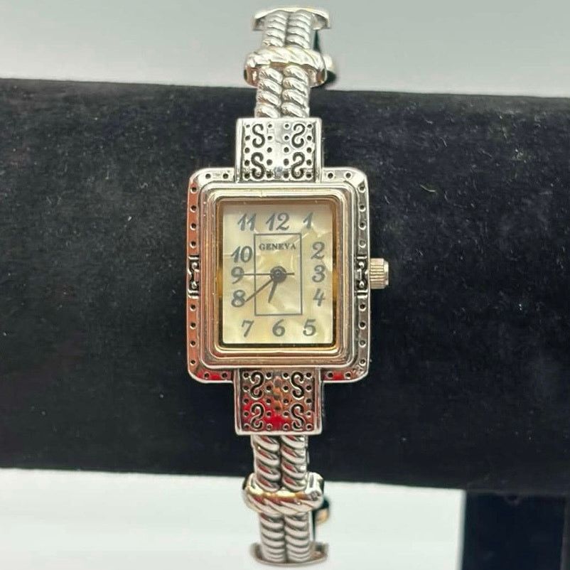 Geneva Silver Twist Geneva Watch Size ONE SIZE - 2 Thumbnail