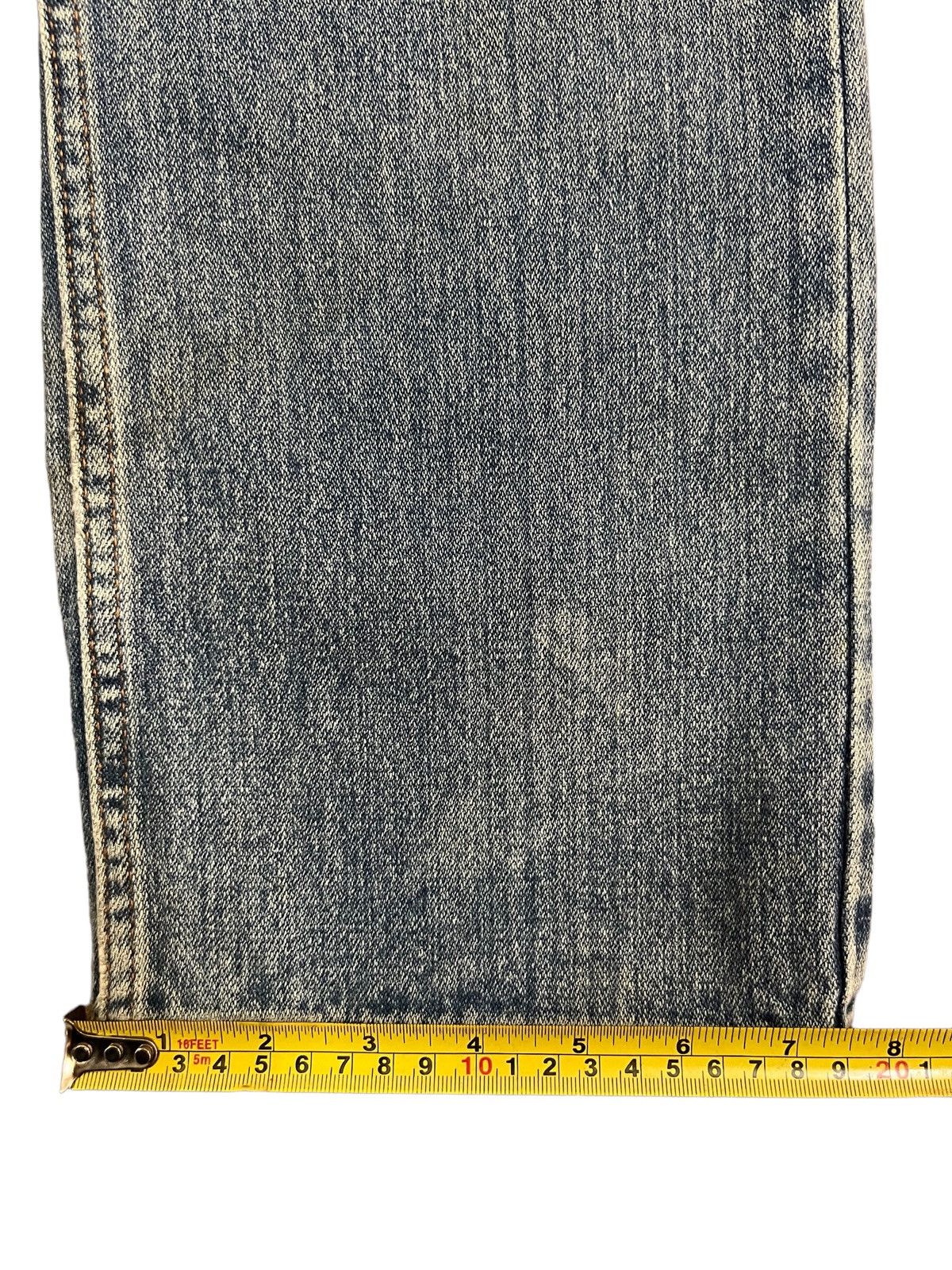14th Addiction Vintage Japanese Brand Blue Wash Distress Straight Cut Jeans Size US 32 / EU 48 - 16 Thumbnail
