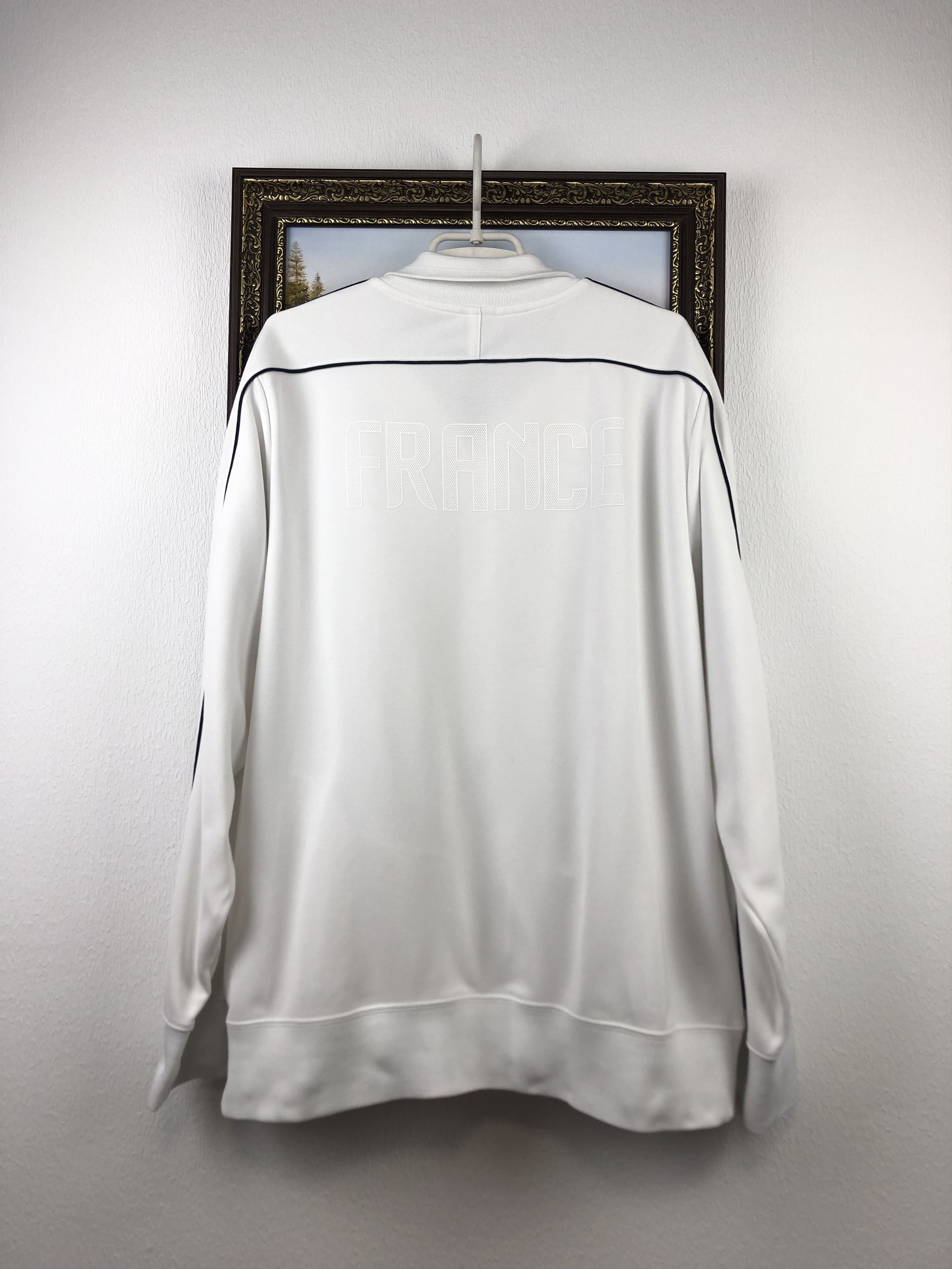 Nike France Nike Football Jacket White Track Top Soccer Rare Size US XXL / EU 58 / 5 - 15 Thumbnail