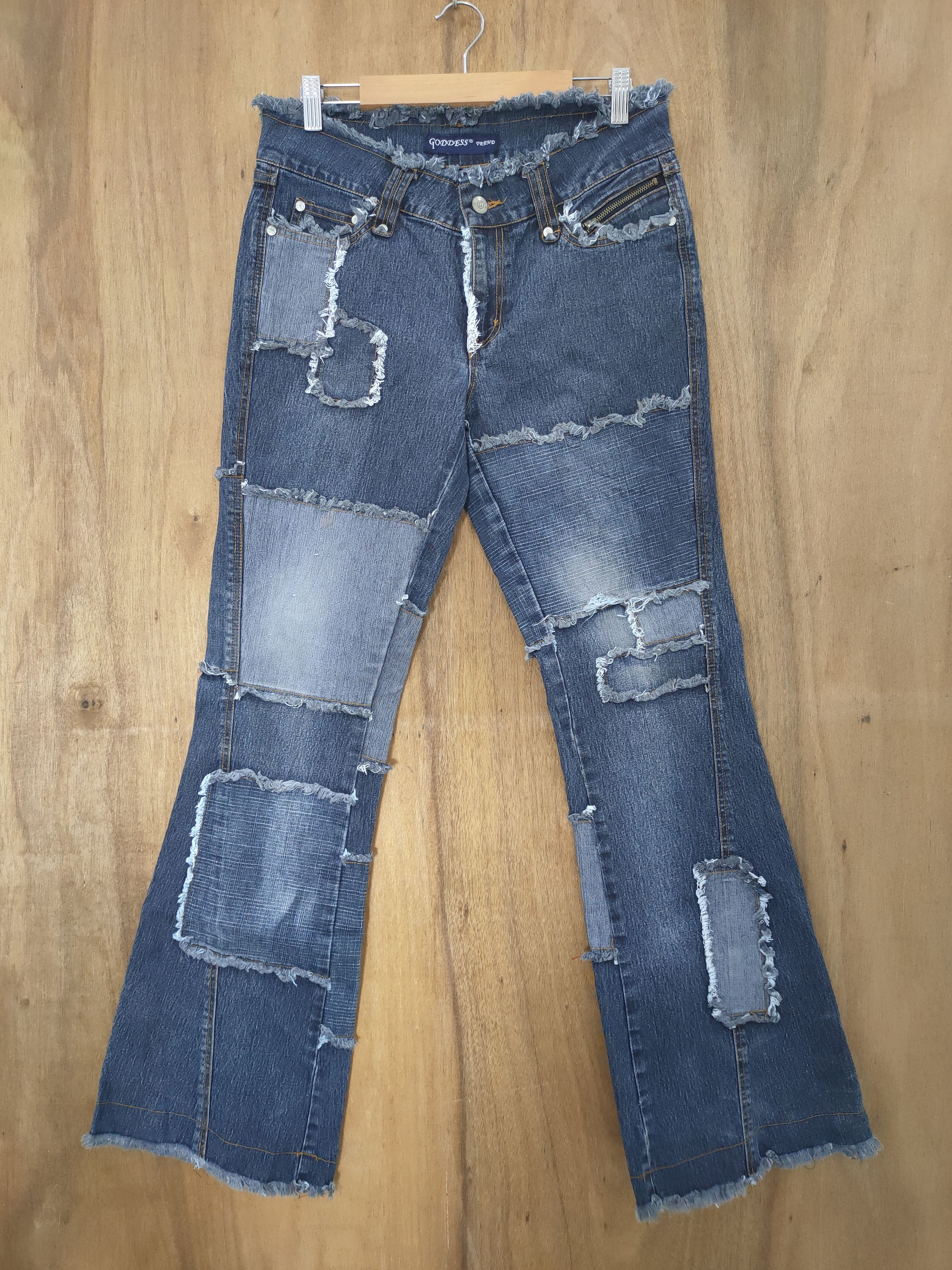 Japanese Brand VINTAGE JAPANESE HAGI SHASHIKO FLARED JEANS PANTS Size US 30 / EU 46 - 1 Thumbnail