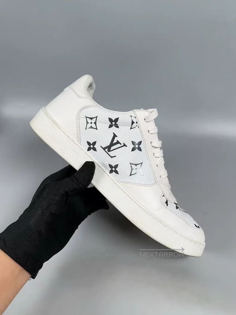 Louis Vuitton Louis Vuitton White Old Flower Full Print Casual Shoes Size US 7 / EU 40 - 7 Thumbnail