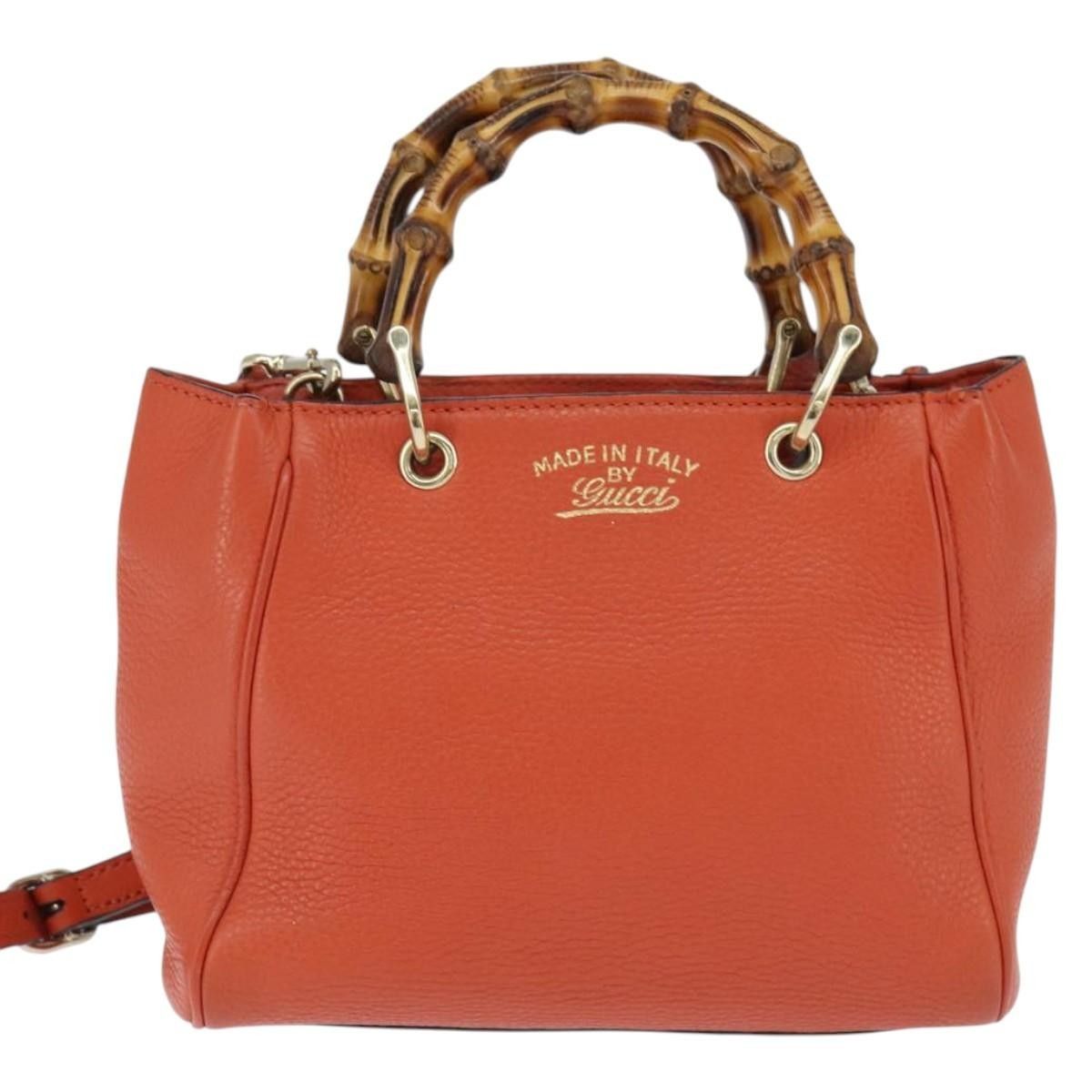 Gucci Gucci Bamboo Shopper Tote Leather Size ONE SIZE - 1 Thumbnail