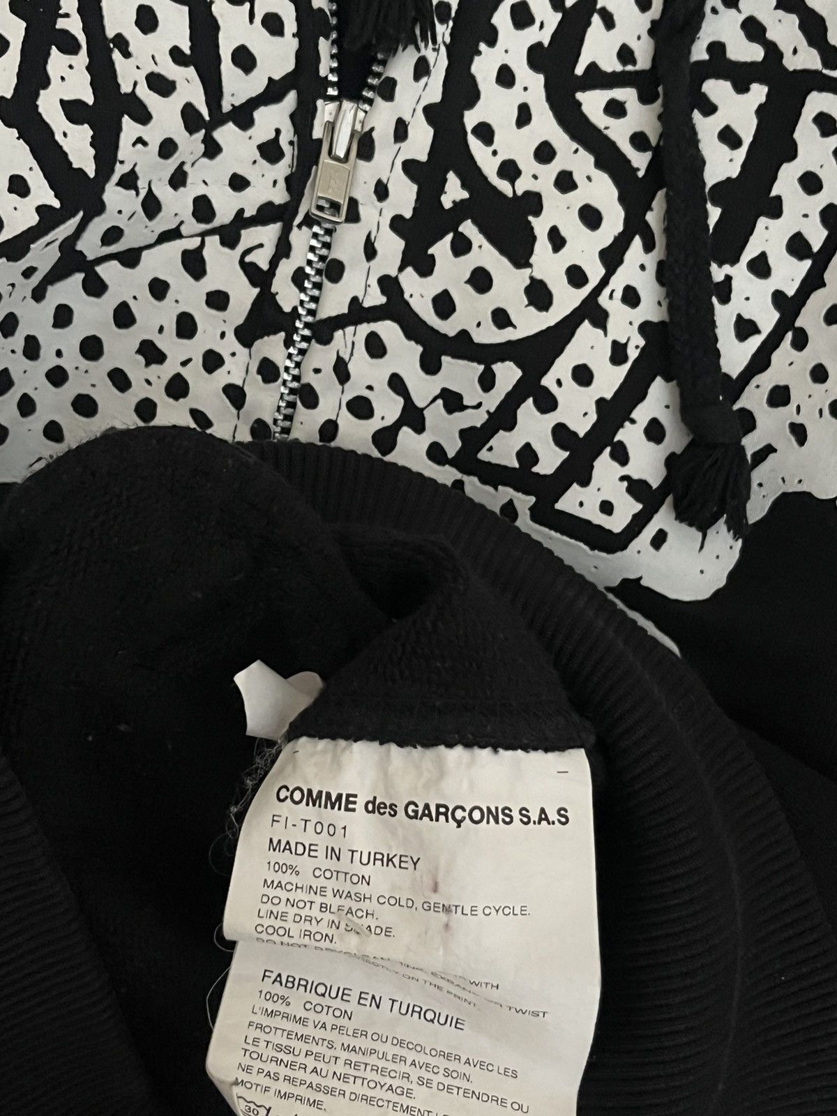 Comme des Garcons Comme des Garcons Splash Zip Hoodie Size US L / EU 52-54 / 3 - 4 Thumbnail