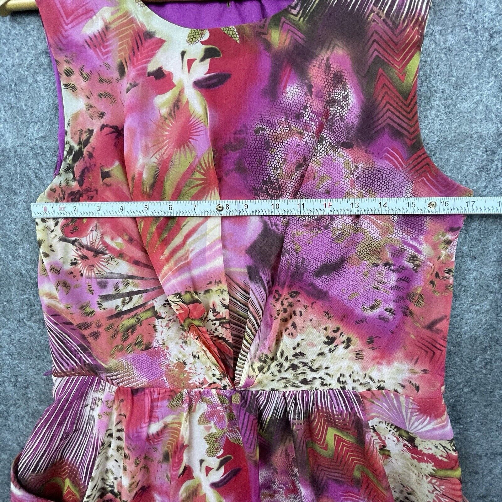 Miss Sixty M60 Miss Sixty Dress 14 Pink Purple Leopard Funky Boho Size XL / US 12-14 / IT 48-50 - 5 Thumbnail