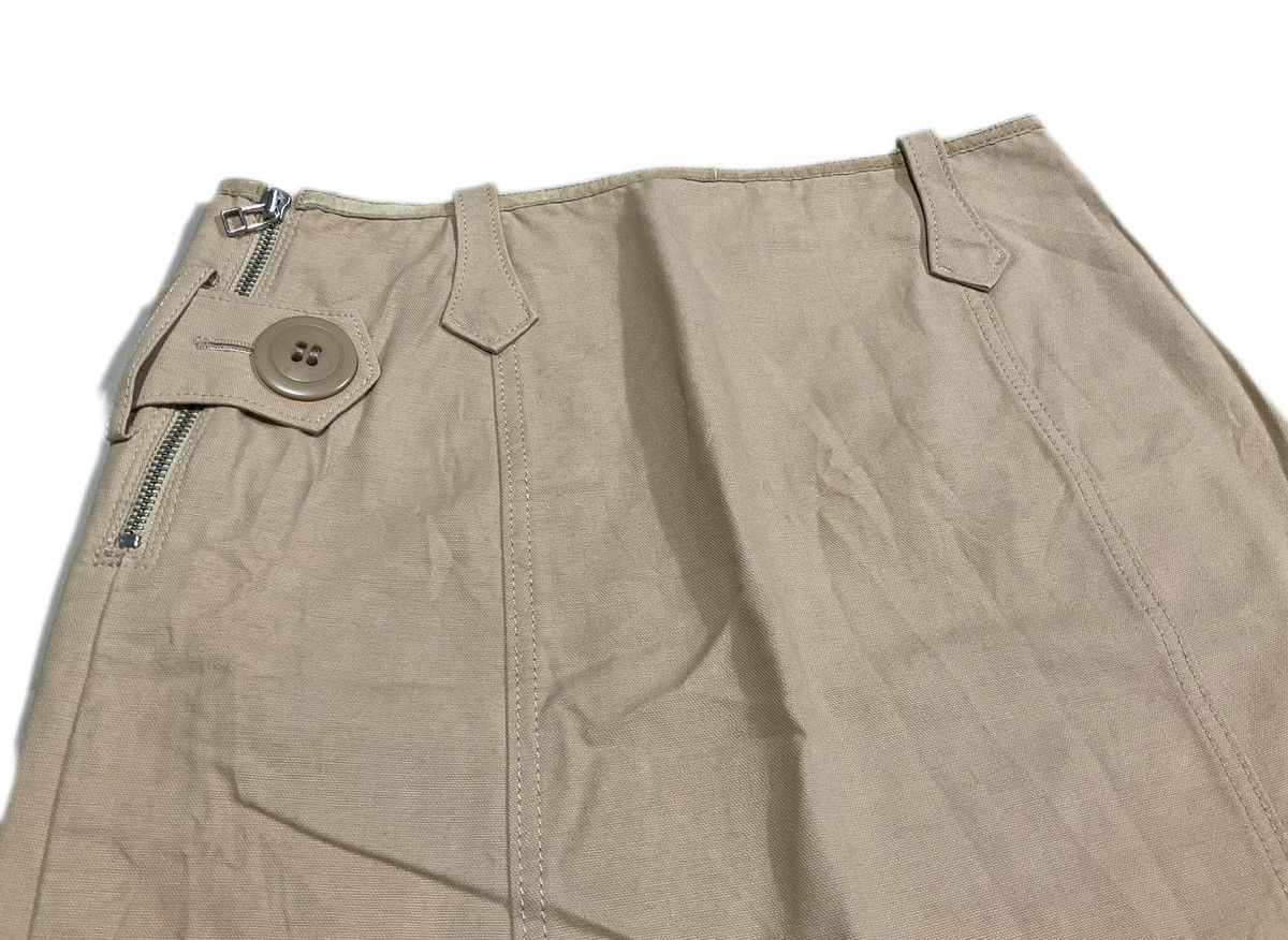 Burberry 🔥Y2K Vintage Burberry Diagonal Buttons Layer Zipper Skirt Size 28" / US 6 / IT 42 - 5 Thumbnail