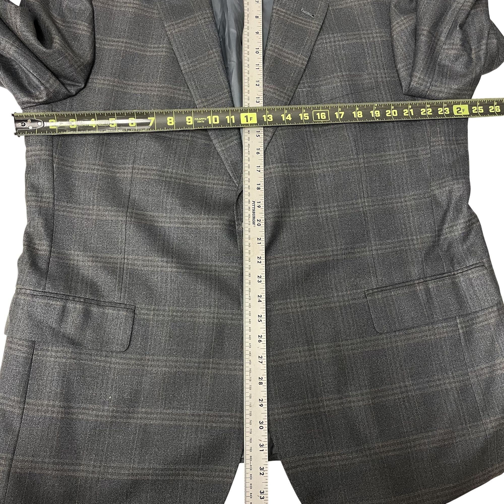 Jos. A. Bank Jos A Bank Sport Coat Gold OVERCHECK Wool Jacket Size 48R - 8 Thumbnail