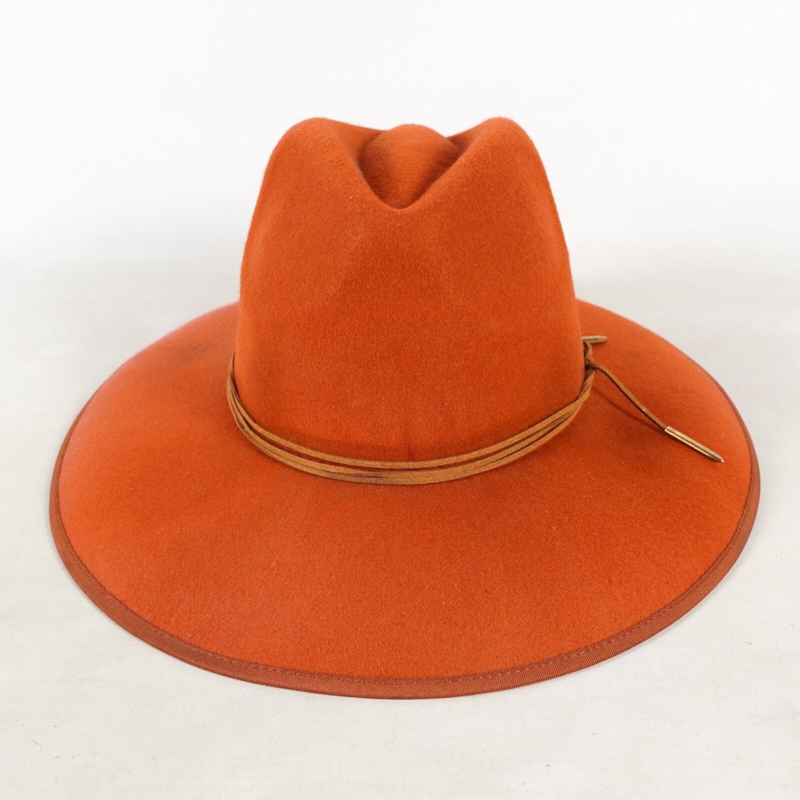 Other Boho Wide Brim Fedora Hat Western Cowboy Bucket Cap Sunhat Size ONE SIZE - 2 Thumbnail