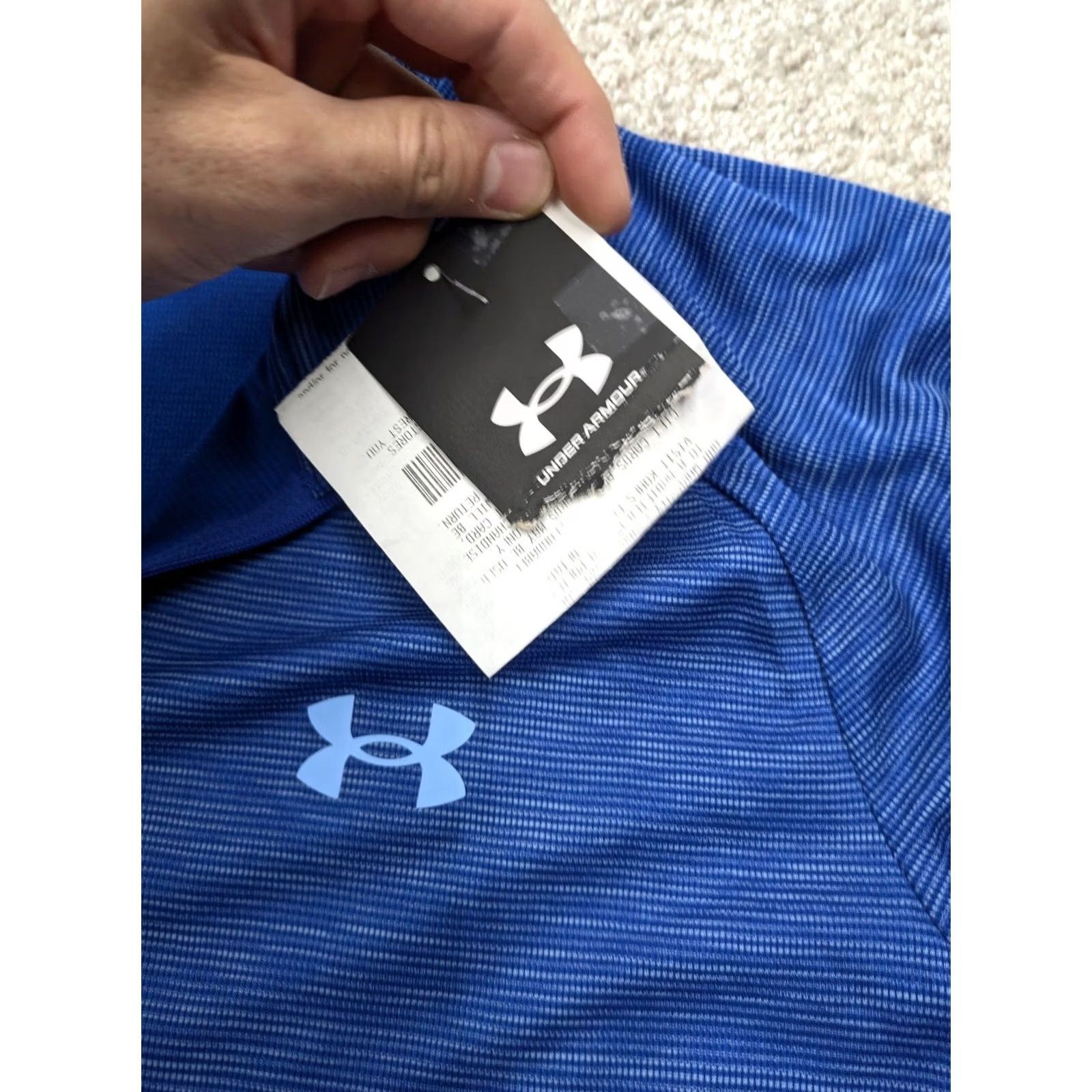 Under Armour Under Armour Jacket Mens L Large Blue 1/4 Zip Loose Tech Tee NWT Size US L / EU 52-54 / 3 - 5 Thumbnail