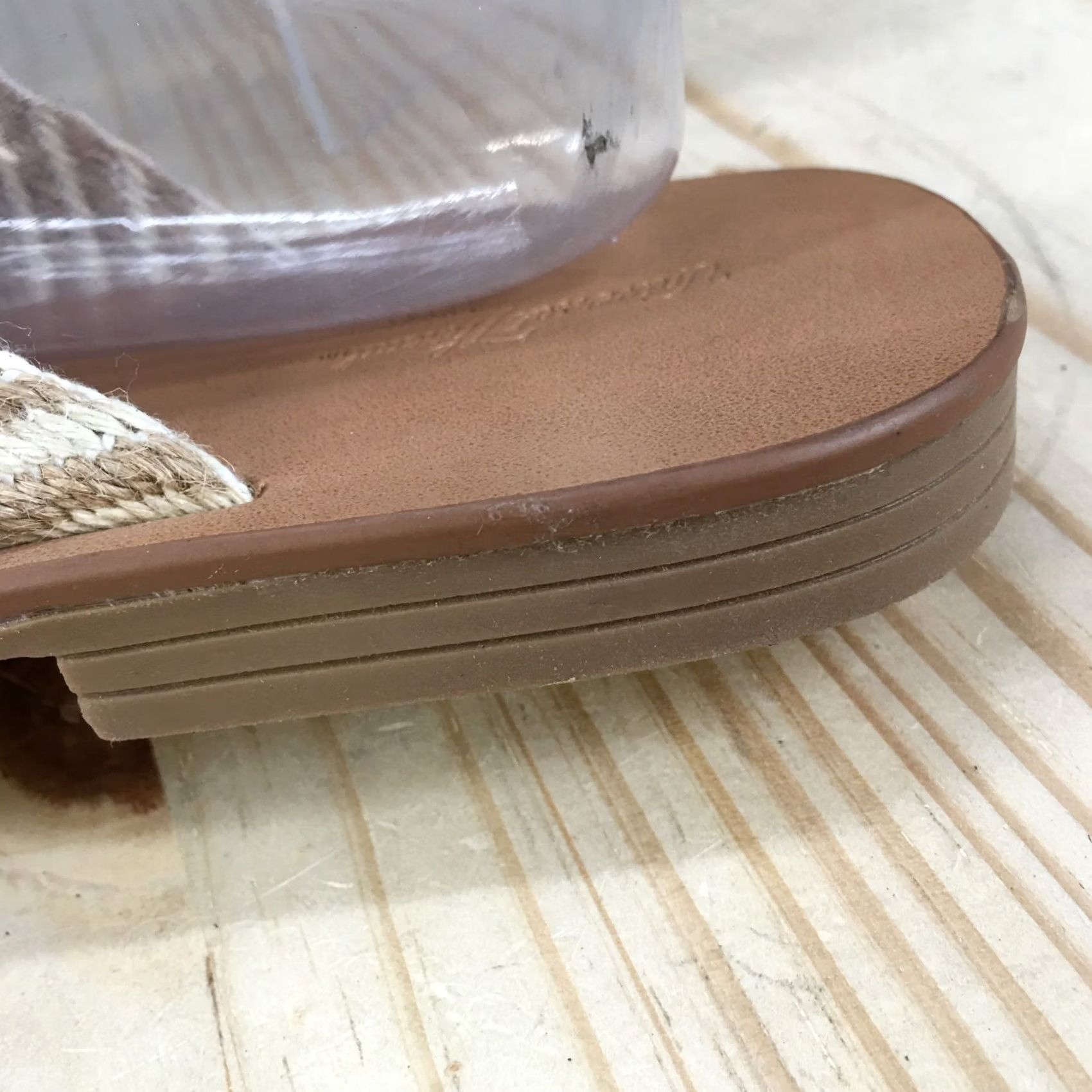 Vintage Universal Thread Sandals Womens 9.5 Louise Chevron Knotted Slide Brown Striped Size US 10 / IT 40 - 5 Thumbnail