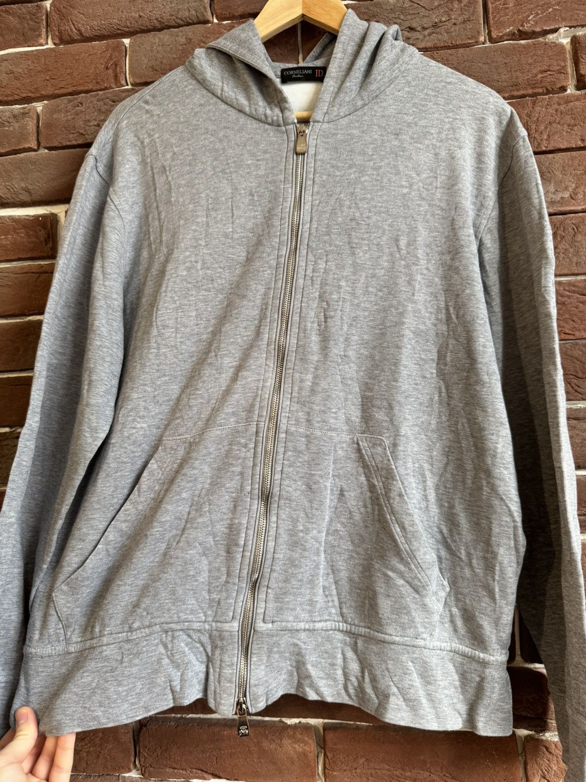 Corneliani Corneliani Men's Hooded Zipped Sweater Luxury Hoodie large Size US L / EU 52-54 / 3 - 5 Thumbnail
