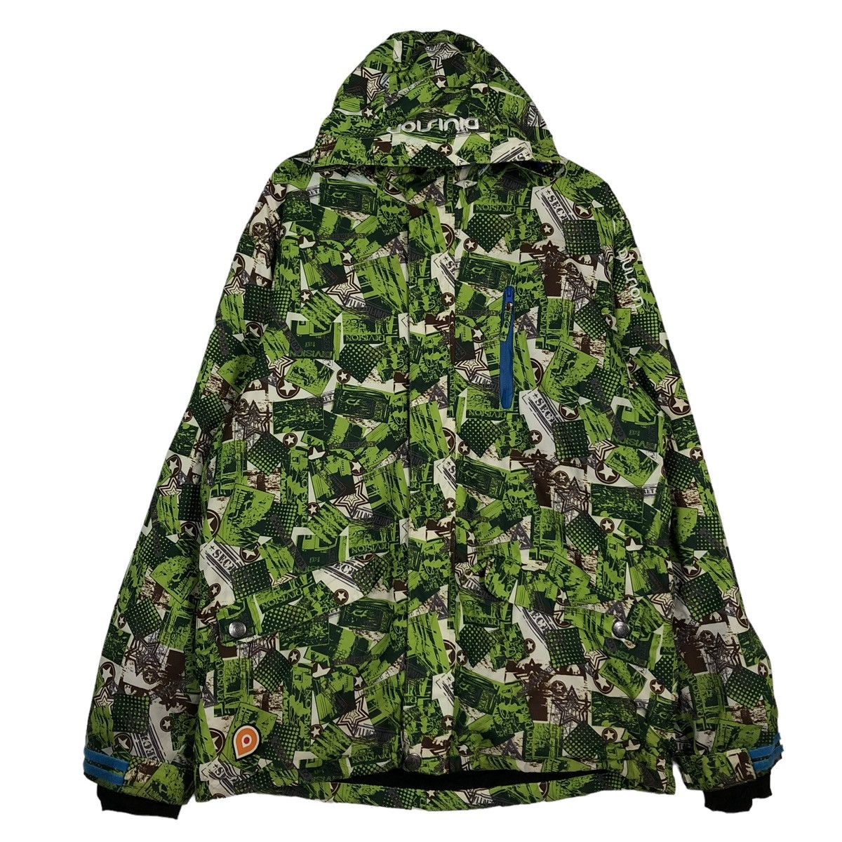 Japanese Brand 🔥Rare Hunting Ski Jacket Multi Color Full Print Division Size US L / EU 52-54 / 3 - 1 Thumbnail