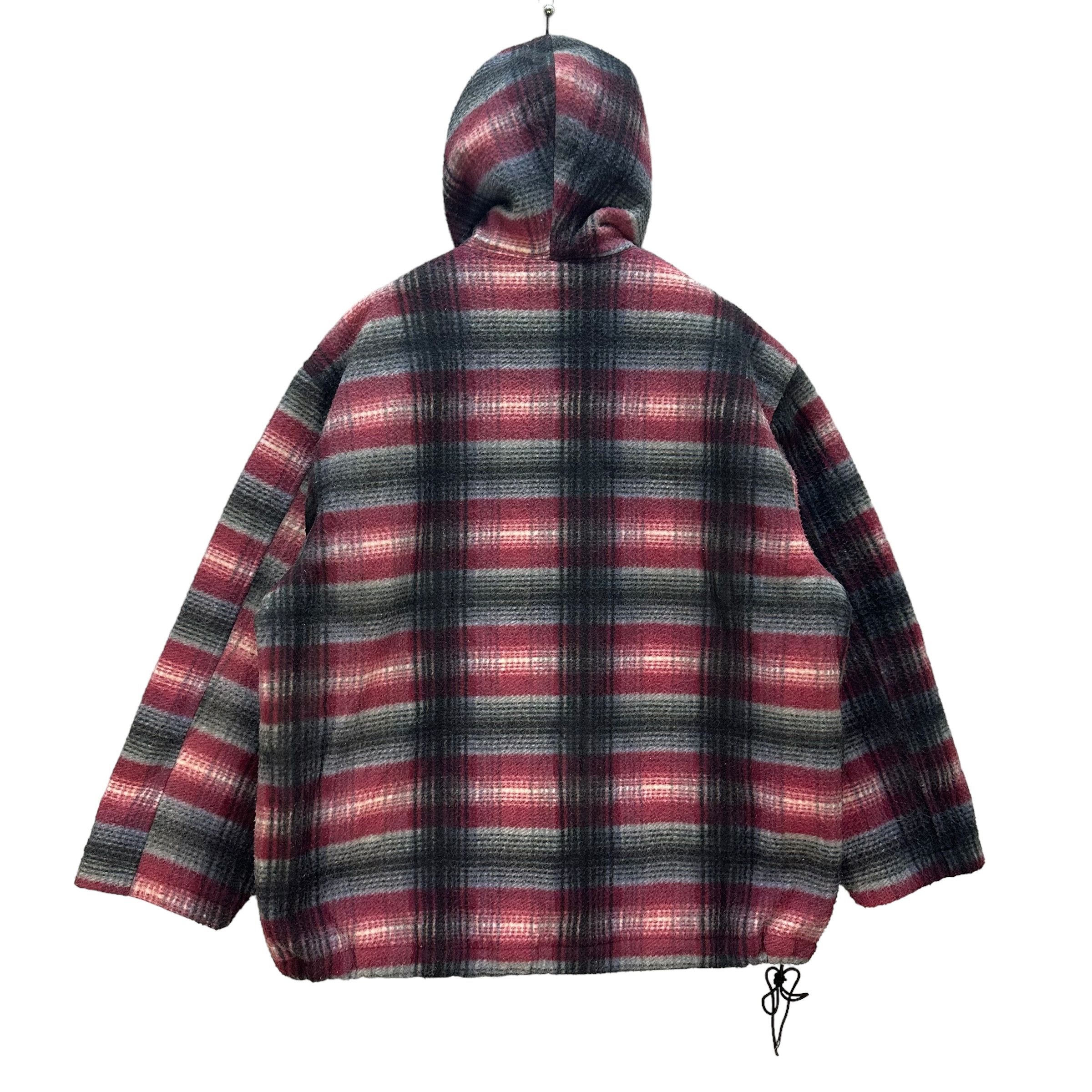 Japanese Brand PRACT RATON LAVEUR SHADOW PLAID ANORAK FLEECE #8735-023 Size US M / EU 48-50 / 2 - 10 Thumbnail