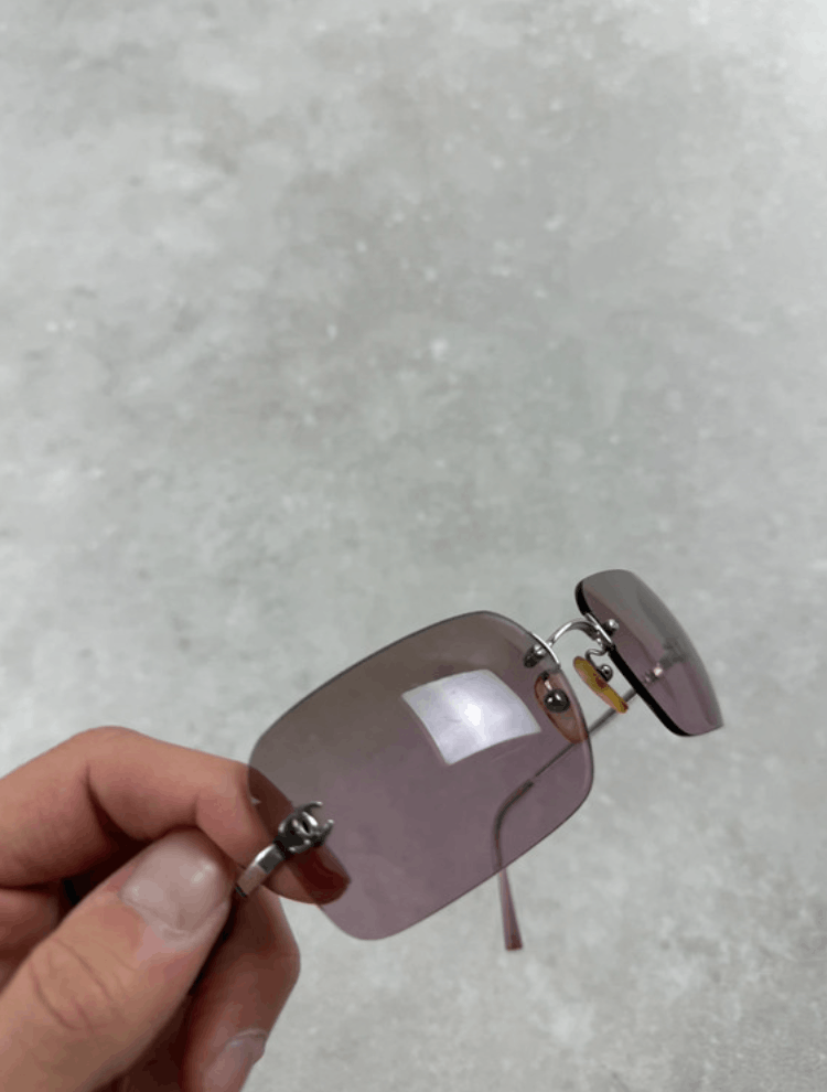 Chanel × Vintage CHANEL SUNGLASSES 4017 LOGO ICONIC Mask CC Vintage Size ONE SIZE - 1 Thumbnail