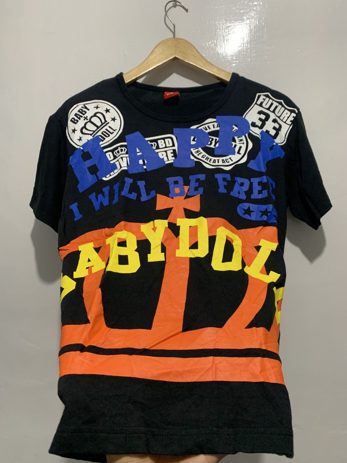 Japanese Brand Baby Doll Gothic Y2k Poem Black Tshirt Size M / US 6-8 / IT 42-44 - 2 Thumbnail