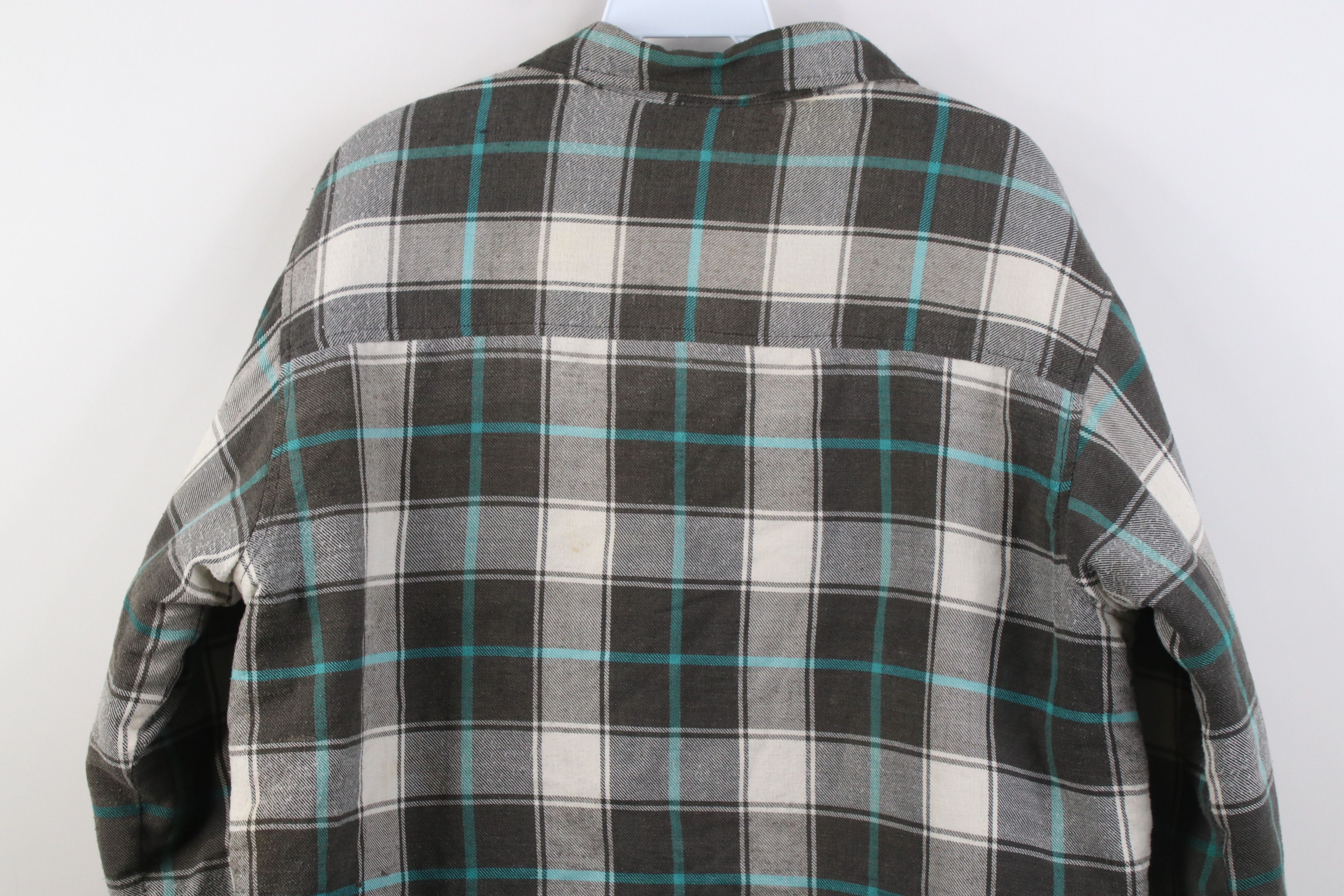 Vintage Vintage 90s Streetwear Flannel Button Shirt Jacket Jac Shirt Size US M / EU 48-50 / 2 - 14 Thumbnail