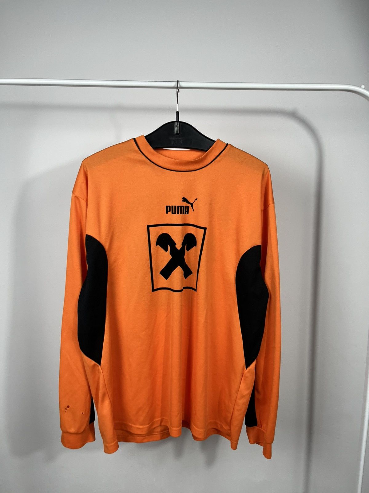 Puma Puma Vintage Football Jersey Orange Long Sleeve Size M Size US M / EU 48-50 / 2 - 2 Thumbnail