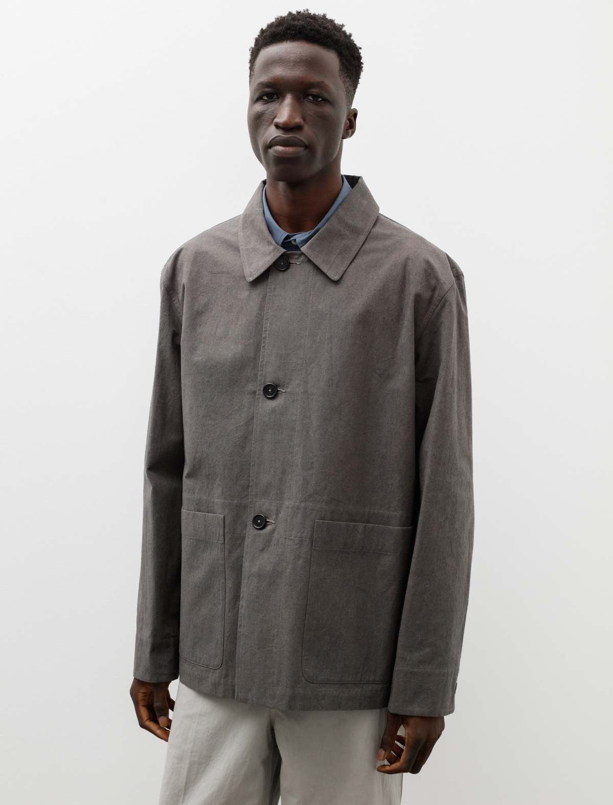 Margaret Howell MARGARET HOWELL BUTTON UP JACKET DENSE