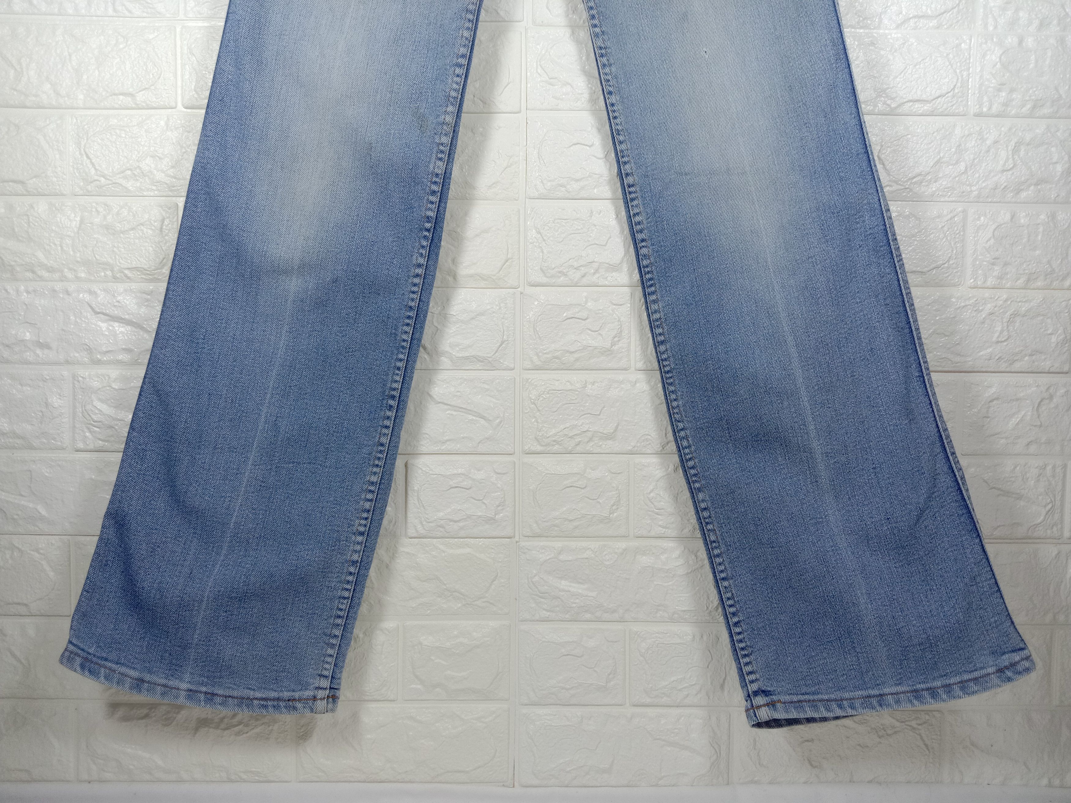 Levi's Vintage 80s Levi's Flare Jeans Talon Zipper Faded Blue Denim Size 29" - 4 Thumbnail