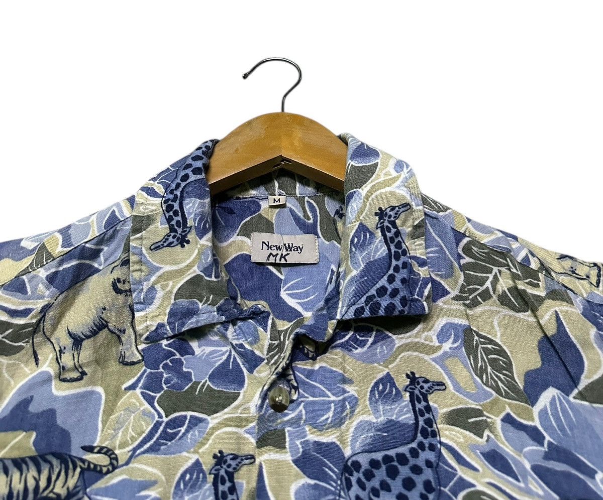 Japanese Brand Vintage new way hawaiian shirts with animal and floral print Size US M / EU 48-50 / 2 - 2 Thumbnail