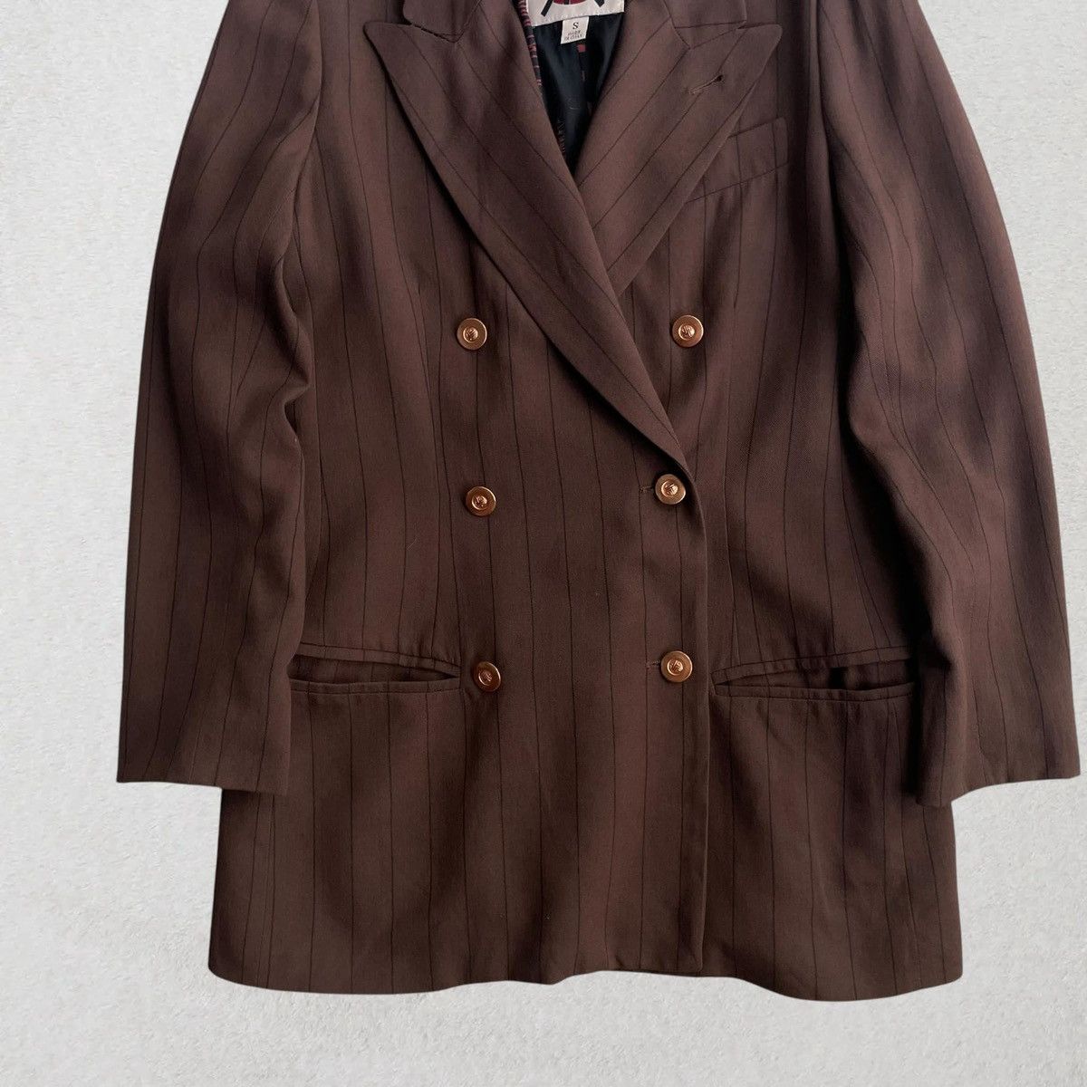 Designer × Jean Paul Gaultier 2003 Jean Paul Gaultier Chocolate Brown Blazer Size 38R - 3 Thumbnail