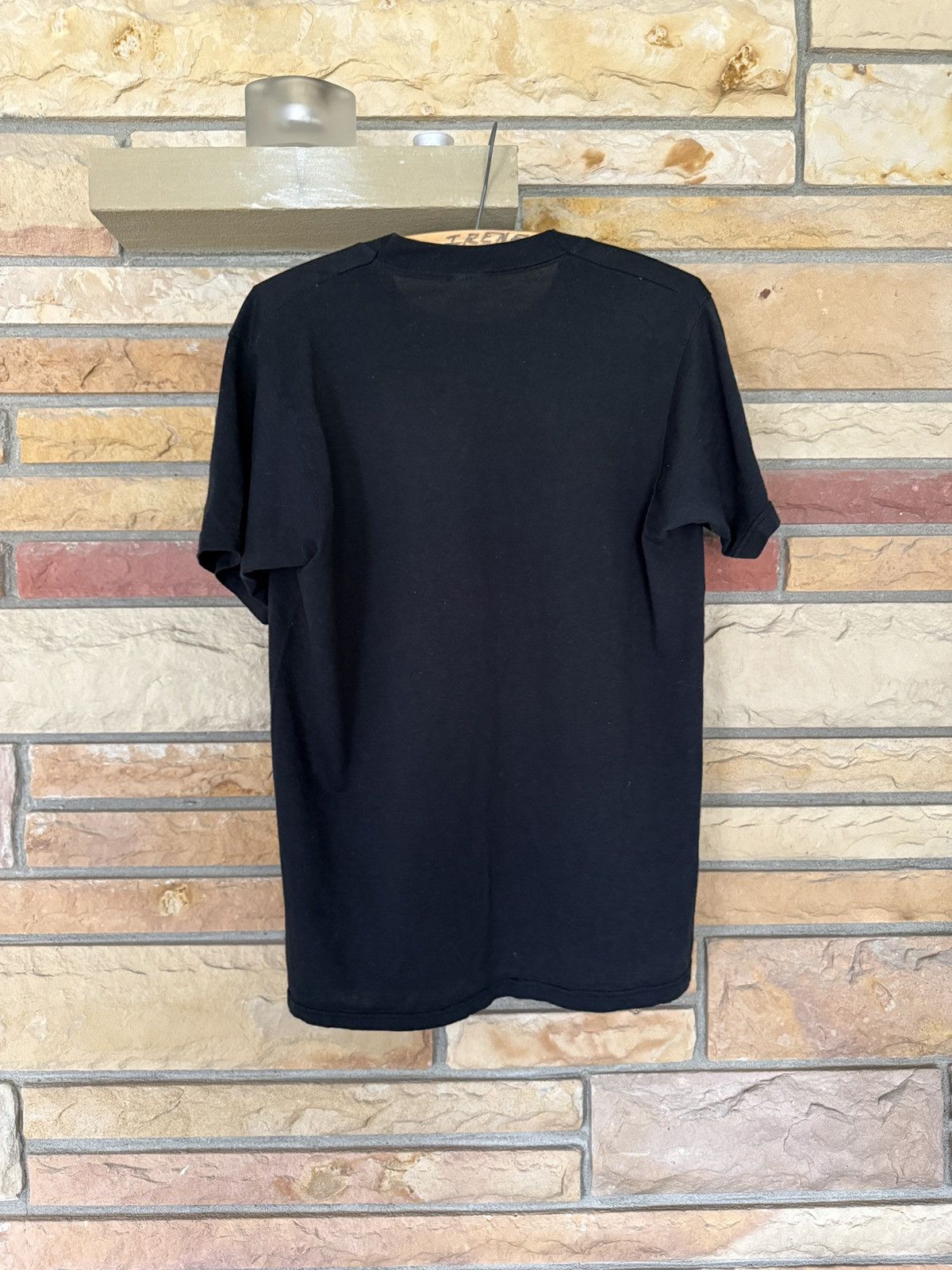 Vintage Vintage 90s Fruit of the Loom Blank Selvedge Pocket Tee Size US L / EU 52-54 / 3 - 4 Thumbnail