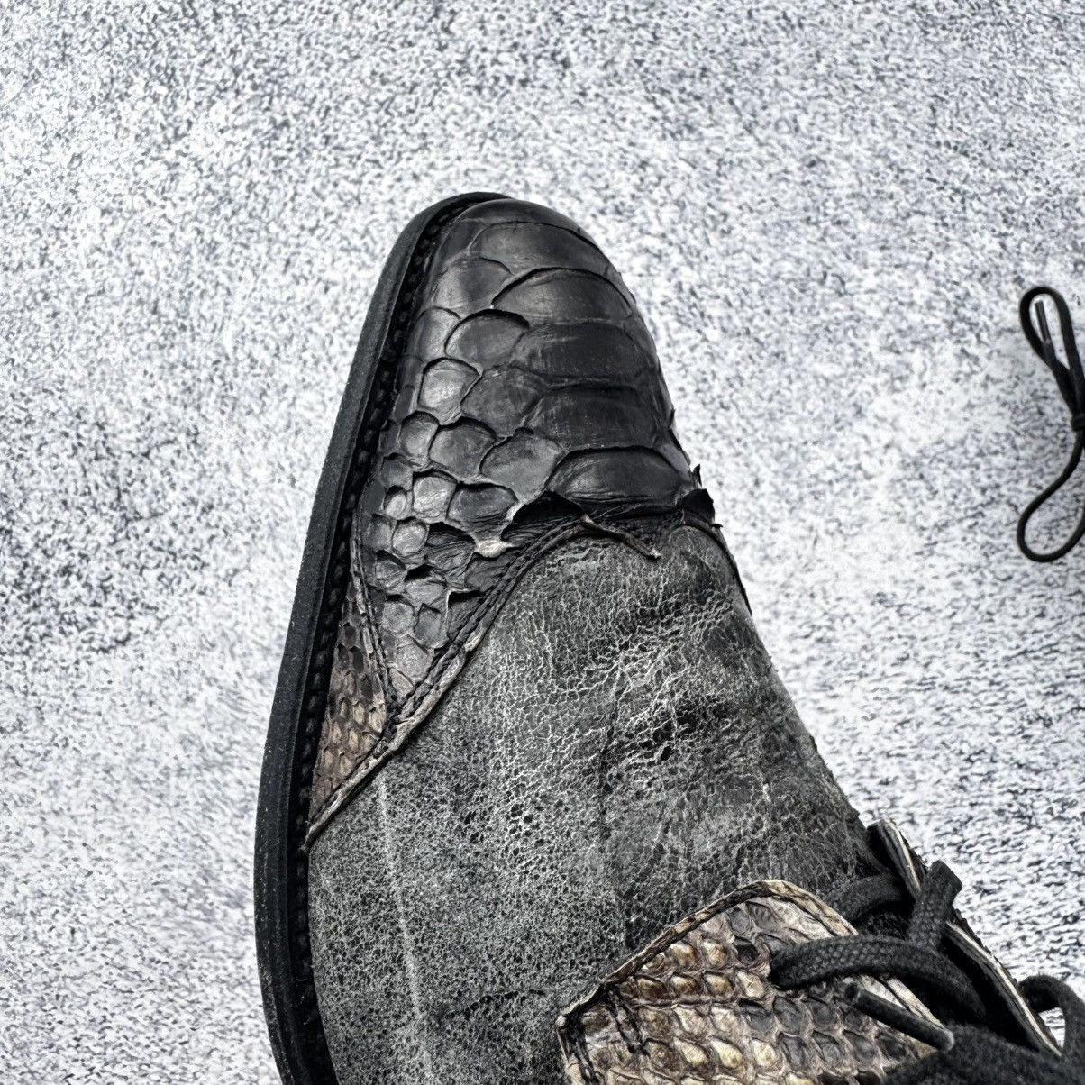 Sendra Sendra Boots Men's Ankle Boot Black Snake Python Leather Size US 8 / EU 41 - 7 Thumbnail