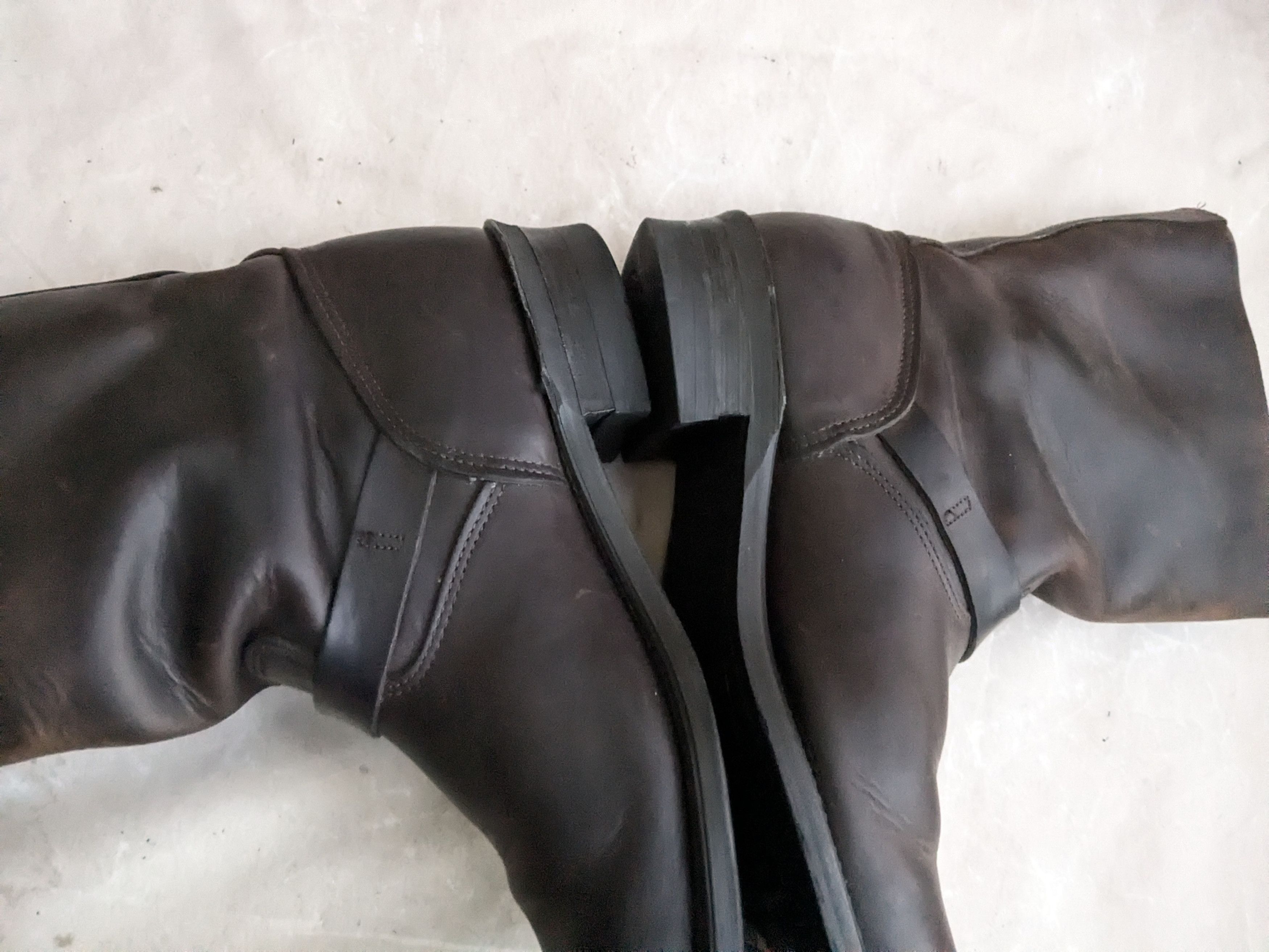 Frye Frye Engineer Boots Brown Leather 13 M Leather Buckle Size US 13 / EU 46 - 15 Thumbnail