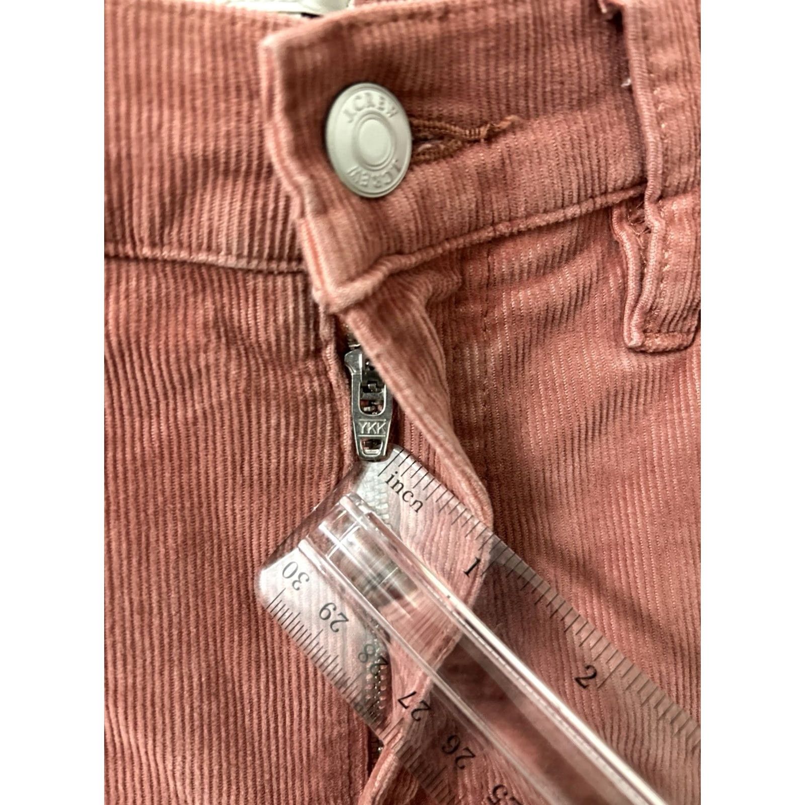 Vintage J Crew Vintage Straight Corduroy Pants Womens 29x28 Rose Pink YKK Trousers Size 29" - 5 Thumbnail