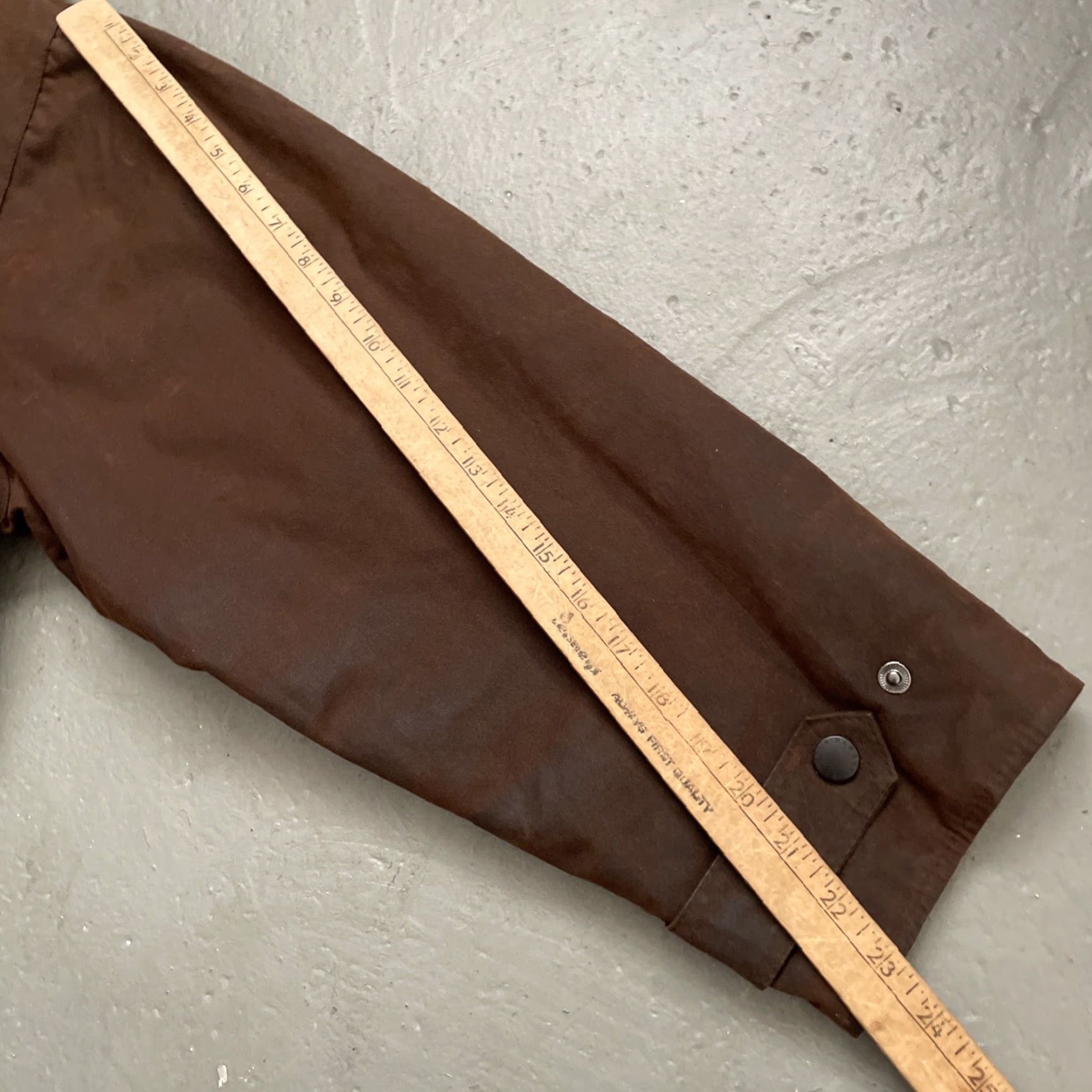 Barbour Barbour Jacket Overcoat Waxed Bushman Barbour A1550 Leather Trim Outdoor Made In England XL Brown Men Heritage 90s Preppy Outdoor Hunter Casual Waxed Size US XL / EU 56 / 4 - 6 Thumbnail