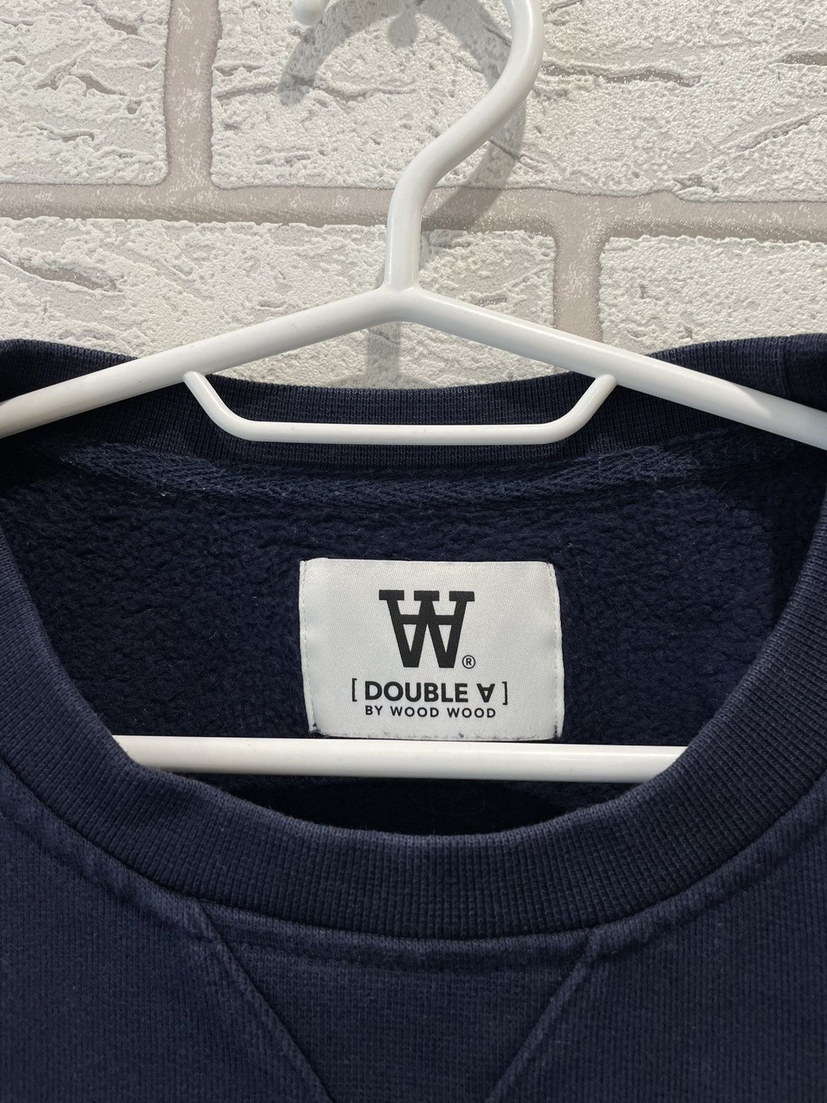 Designer × Wood Wood Wood Wood Navy Sweatshirt Double A Logo Size US M / EU 48-50 / 2 - 8 Thumbnail